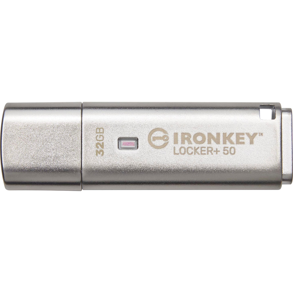 Kingston USB-Stick »IRONKEY LOCKER+ 50 32GB«, (USB 3.2 Lesegeschwindigkeit 145 MB/s)