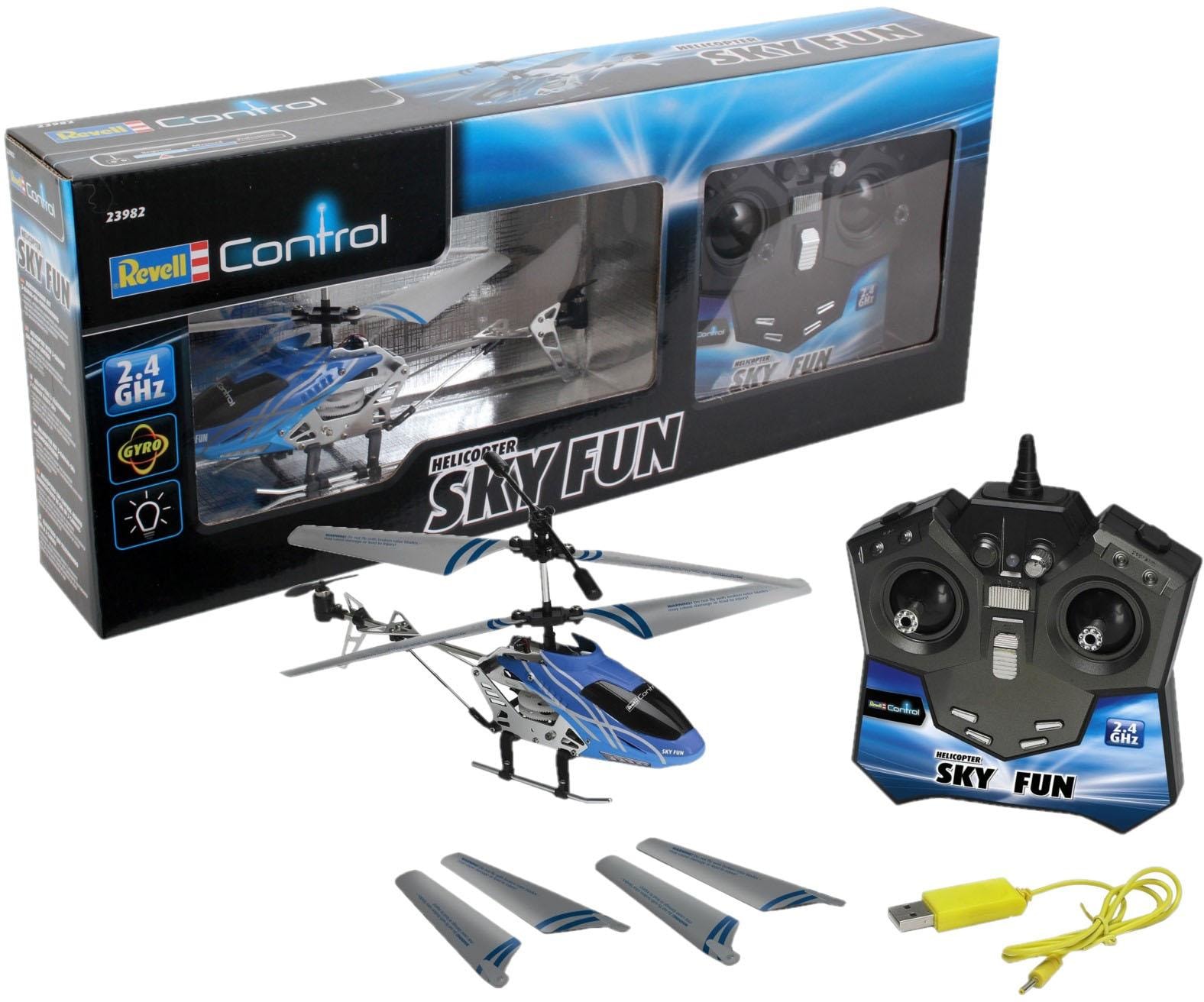 RC-Helikopter »Revell® control, Sky Fun, 2,4 GHz«, mit LED-Beleuchtungseffekten