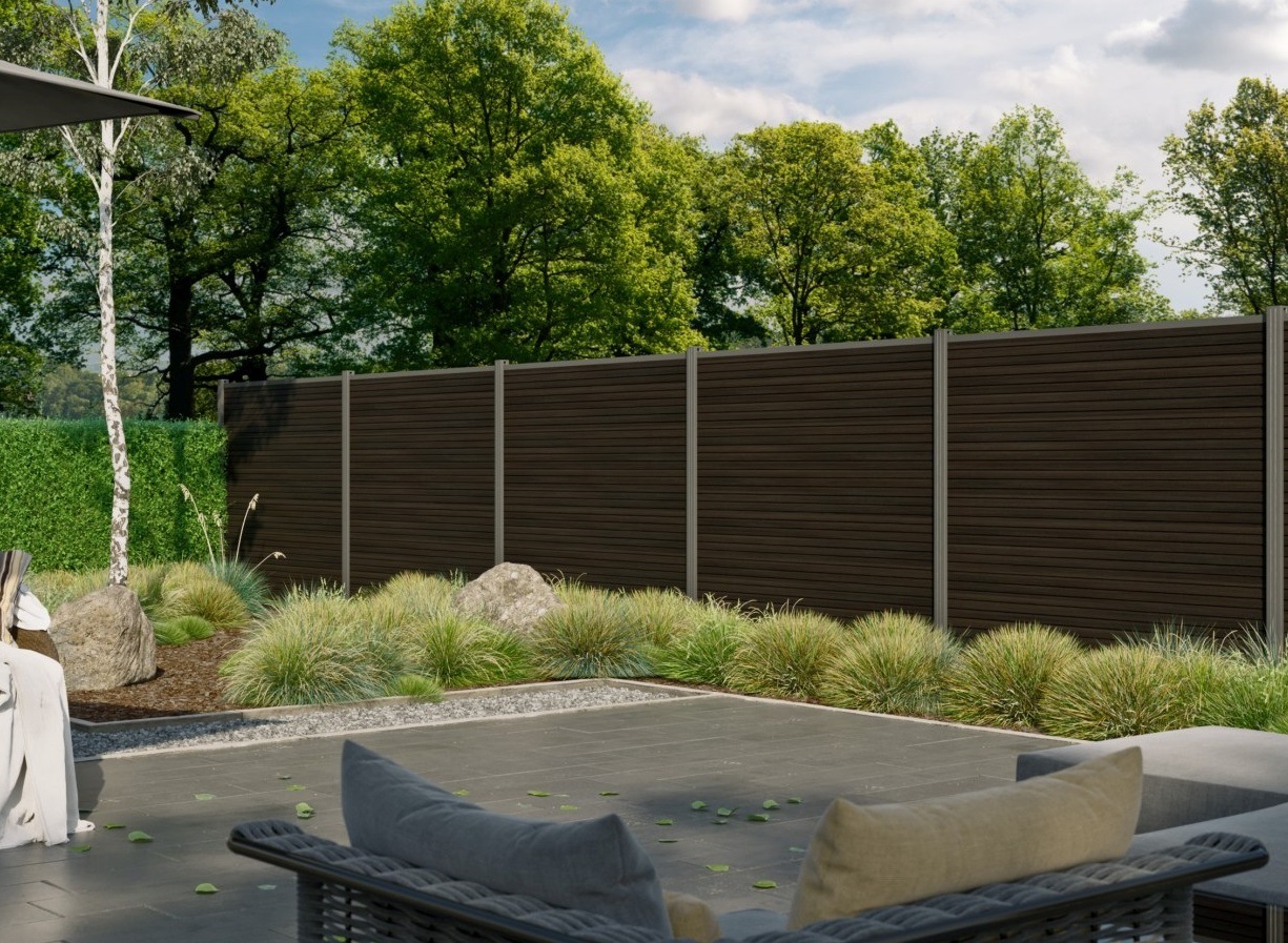 Tetzner & Jentzsch Sichtschutzelement »WARREN 3« pflegeleicht, coextrudierte Oberfläche, Design-Oberfläche