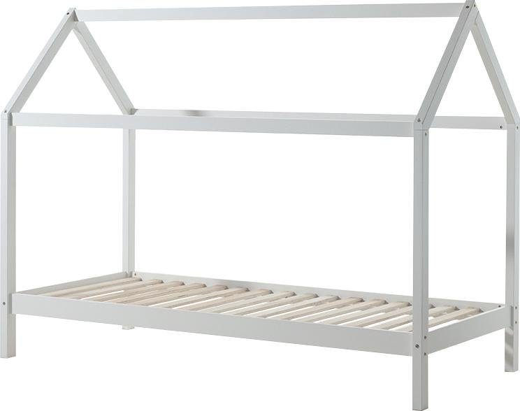 Vipack Hausbett »Dallas«, (Made in Europe), Ein Hausbett in Massivholz mit Lattenrost und Bettschublade