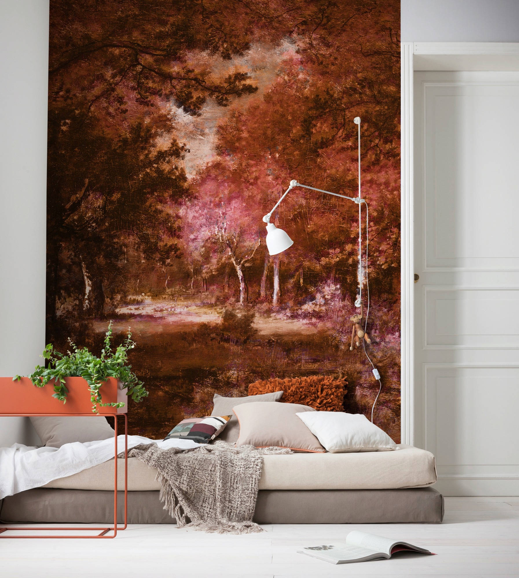 Komar Vliestapete »Digitaldruck Vlies -  Autumna Rosso - Größe 200 x 280 cm« bedruckt glatt Wohnzimmer, Schlafzimmer
