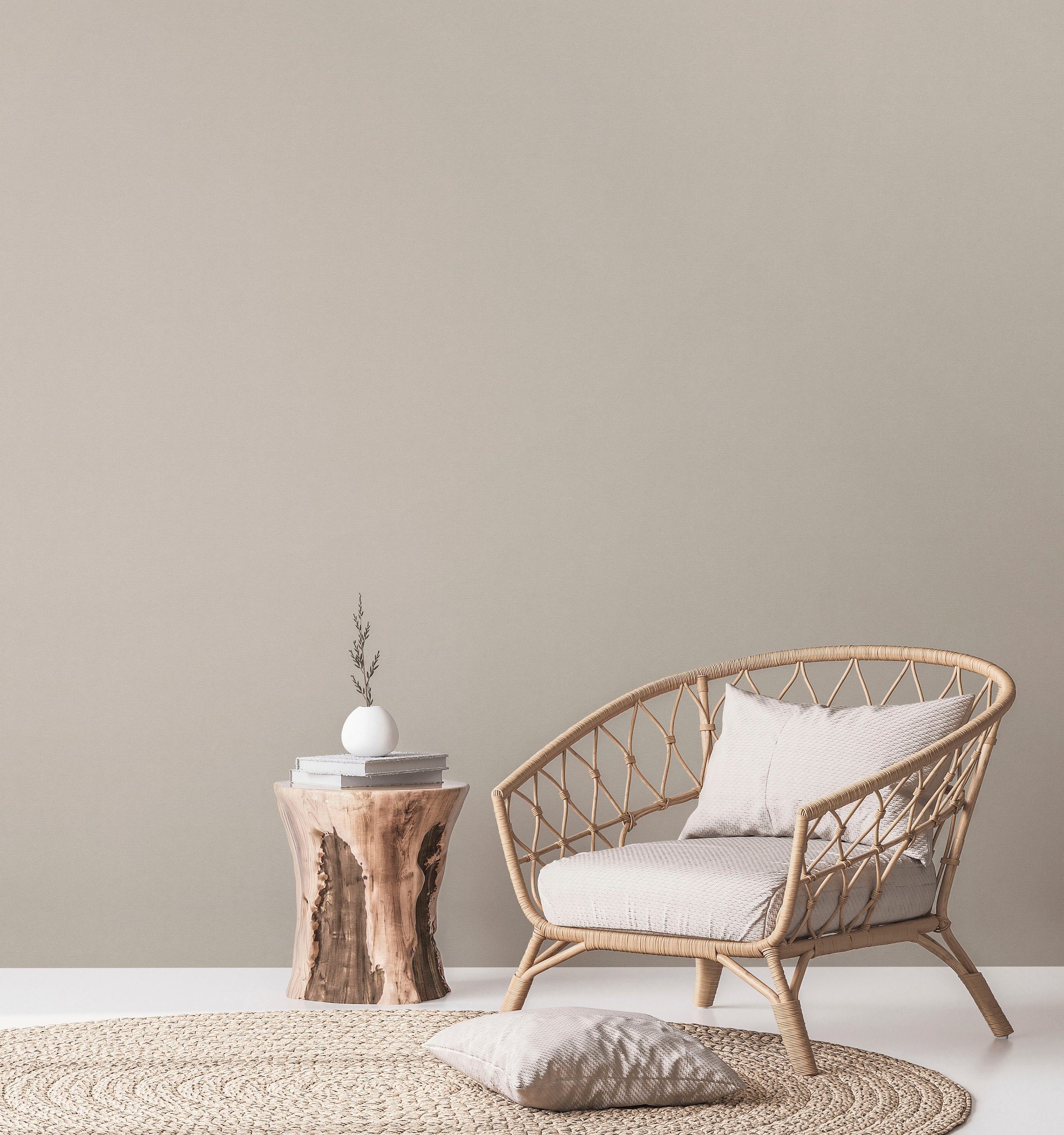 A.S. Création Vliestapete »Natural Living Textiloptik«, leicht glänzend-gemustert-abstrakt, Tapete Uni Vlies Wand Tapeten Wohnzimmer Schlafzimmer Küche Flur Optik