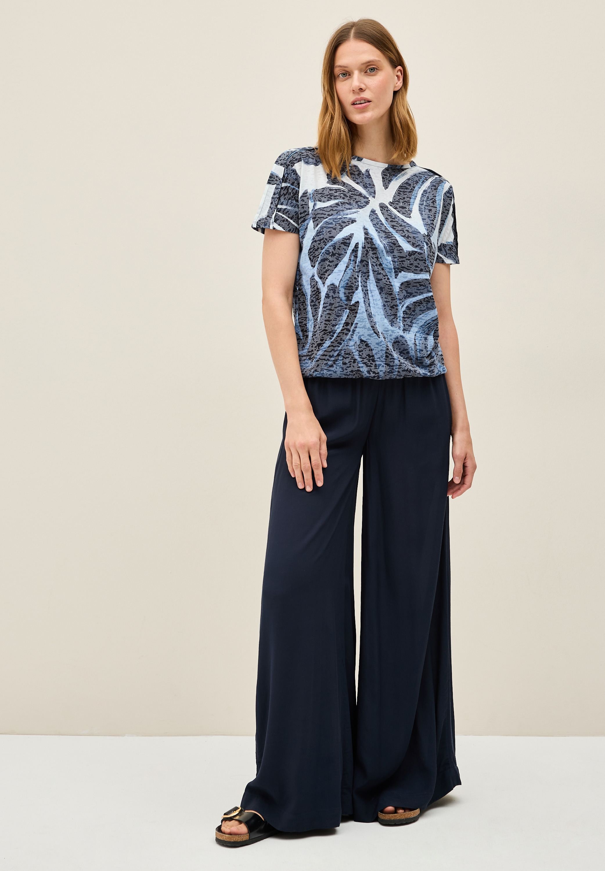 Cecil Print-Shirt, aus elastischem Materialmix