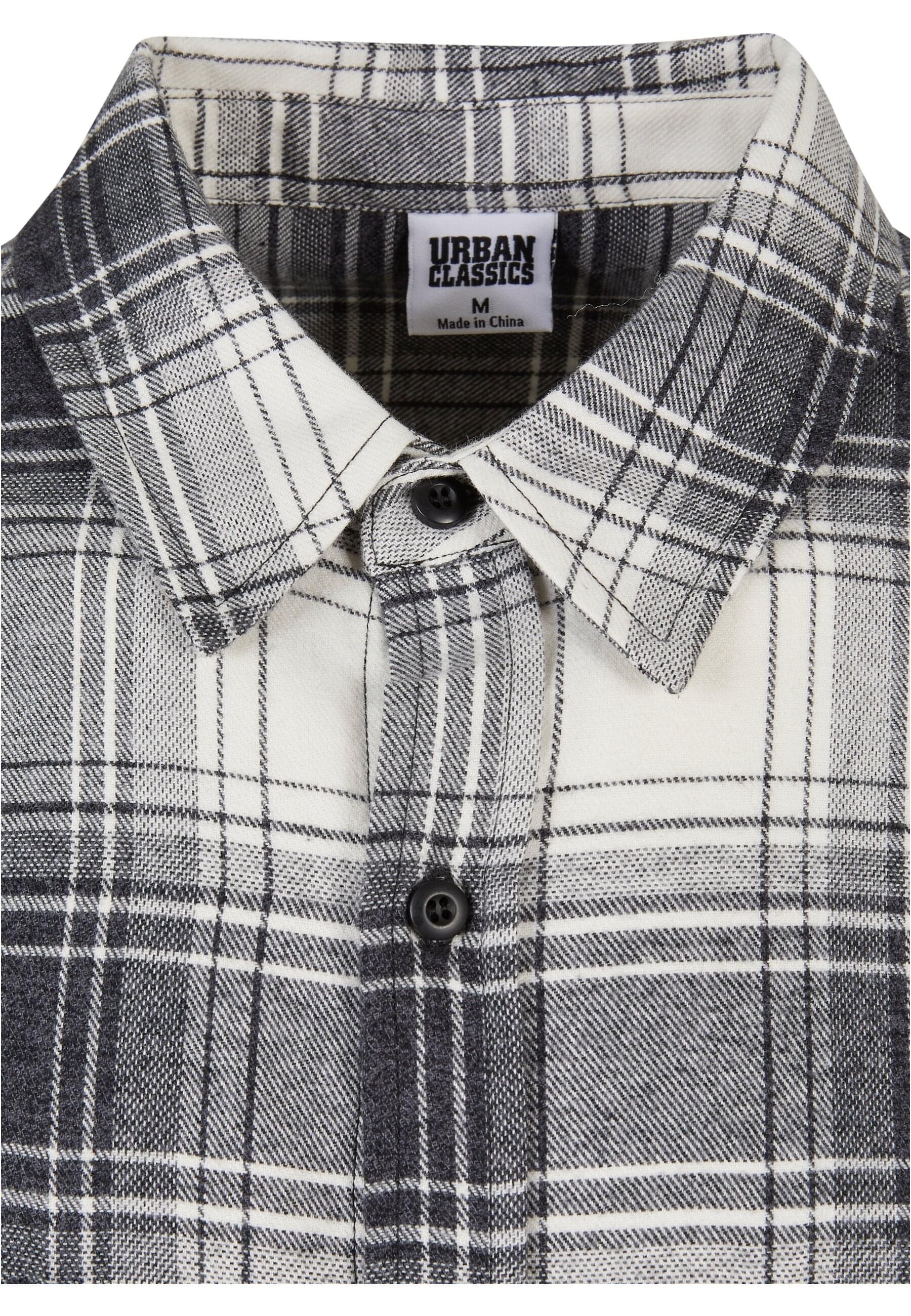 URBAN CLASSICS Langarmhemd »Urban Classics Herren Mock Check Shirt«, (1 tlg.)