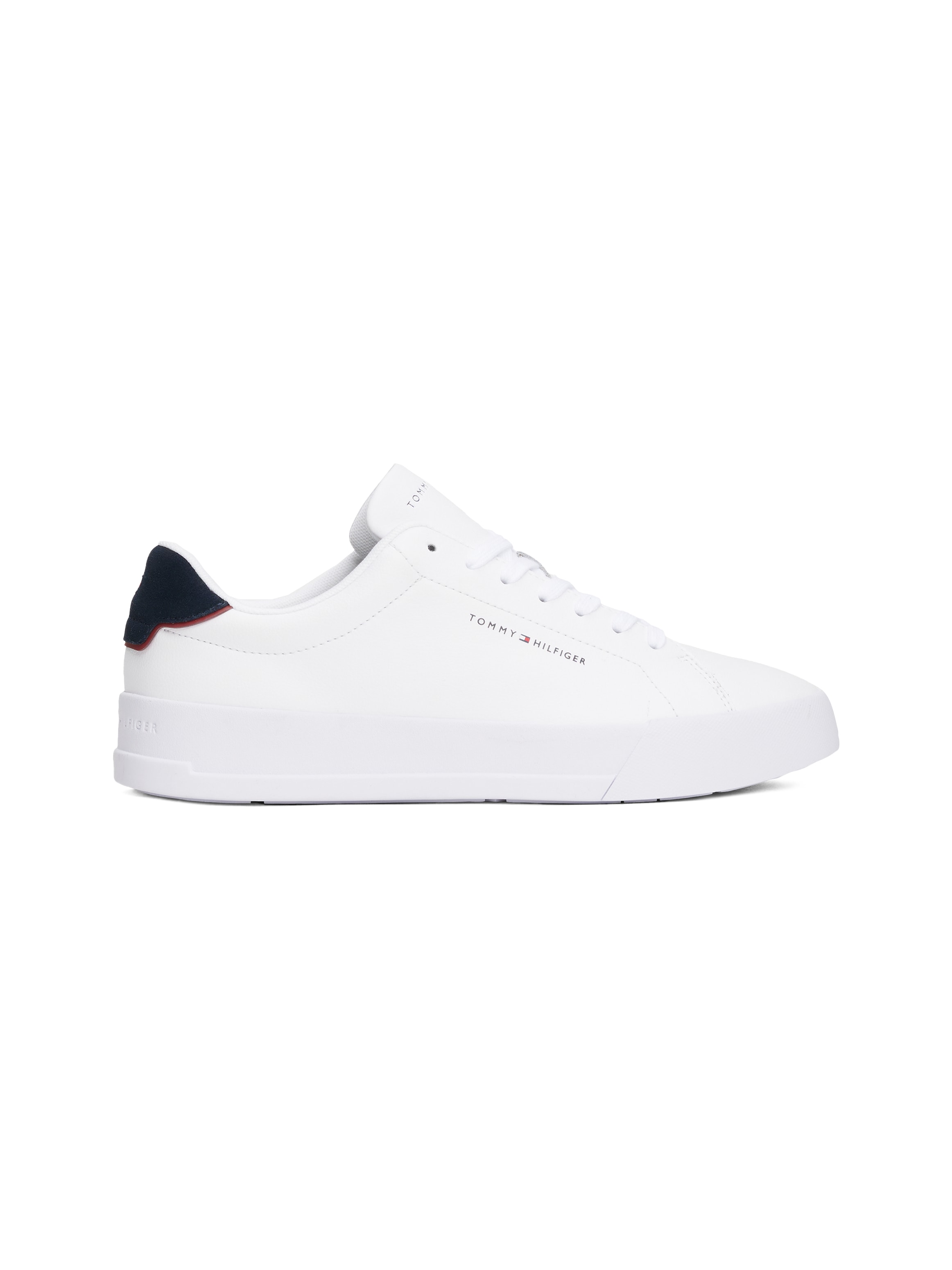 Tommy Hilfiger Sneaker »TH COURT LTH DETAIL ESS«  , Freizeitschuh, Halbschuh, Schnürschuh mit seitlichem Logoschriftzug