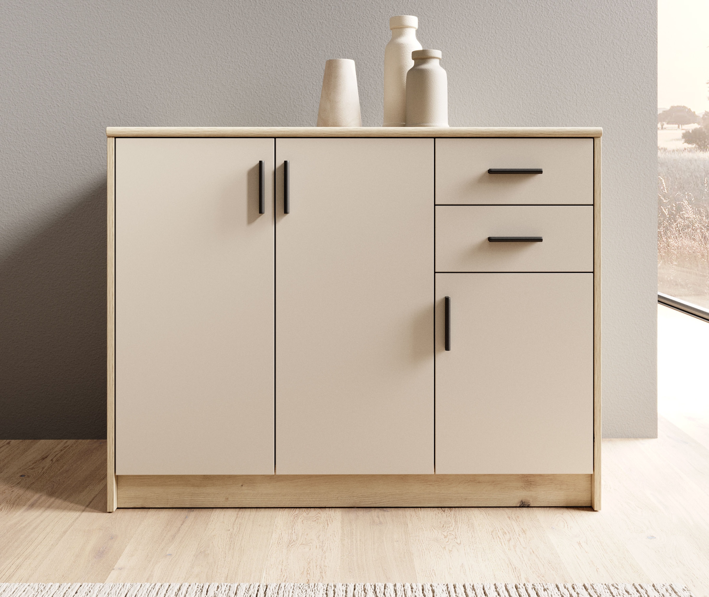 HBZ Sideboard "Nelly Kommode, BxHxT 109x86x50cm", (1 St.), Breite 109cm, Ei günstig online kaufen