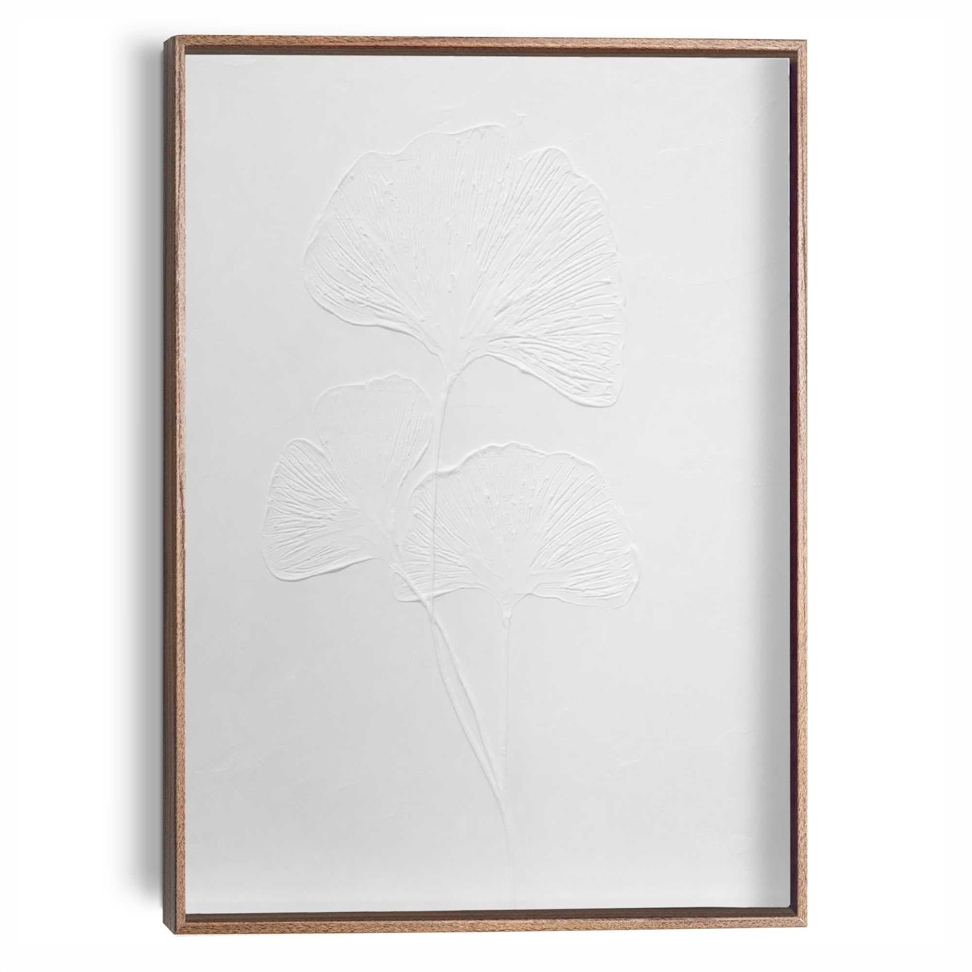Reinders Wandbild "Ginkgo-Blätter", Wohnzimmer - Weiß - MDF - Blumen und Pf günstig online kaufen
