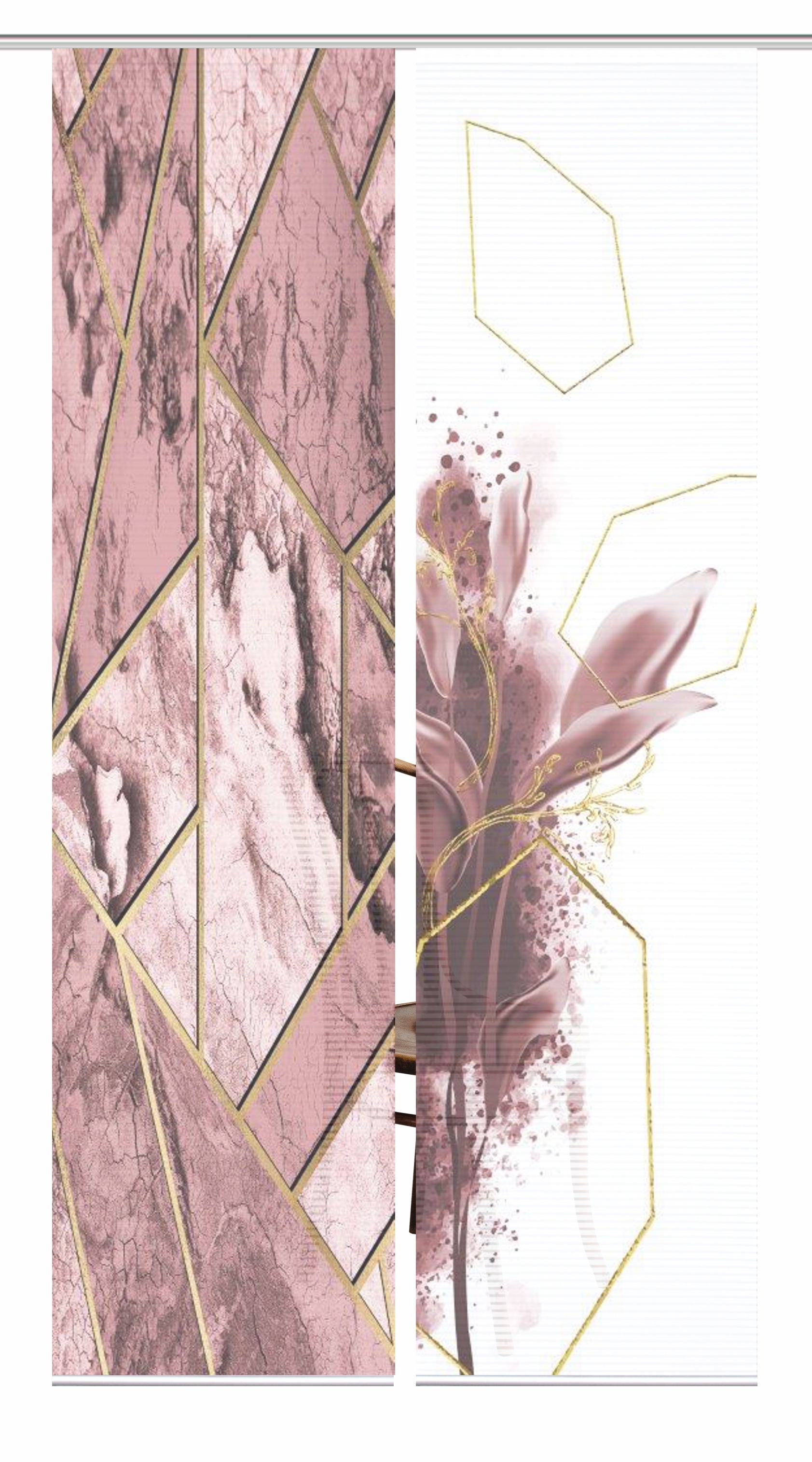 HOME in green Schiebegardine "SIGNUM" Paneelwagen 2 Stk. tlg. SET DIGITALDR günstig online kaufen