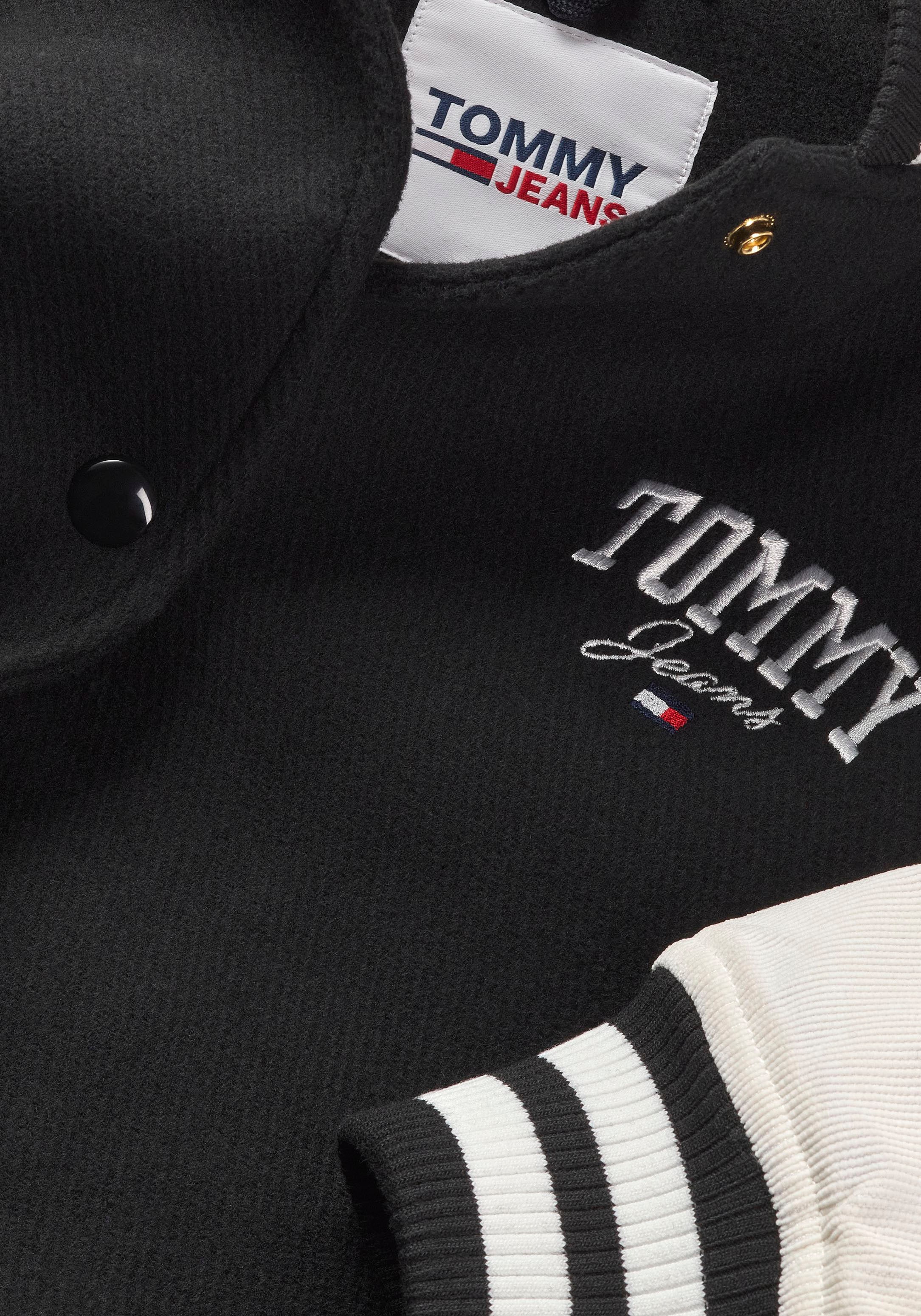 Tommy Jeans Outdoorjacke »TJW CORD WOOL MIX LETTERMAN«, mit Logostickerei