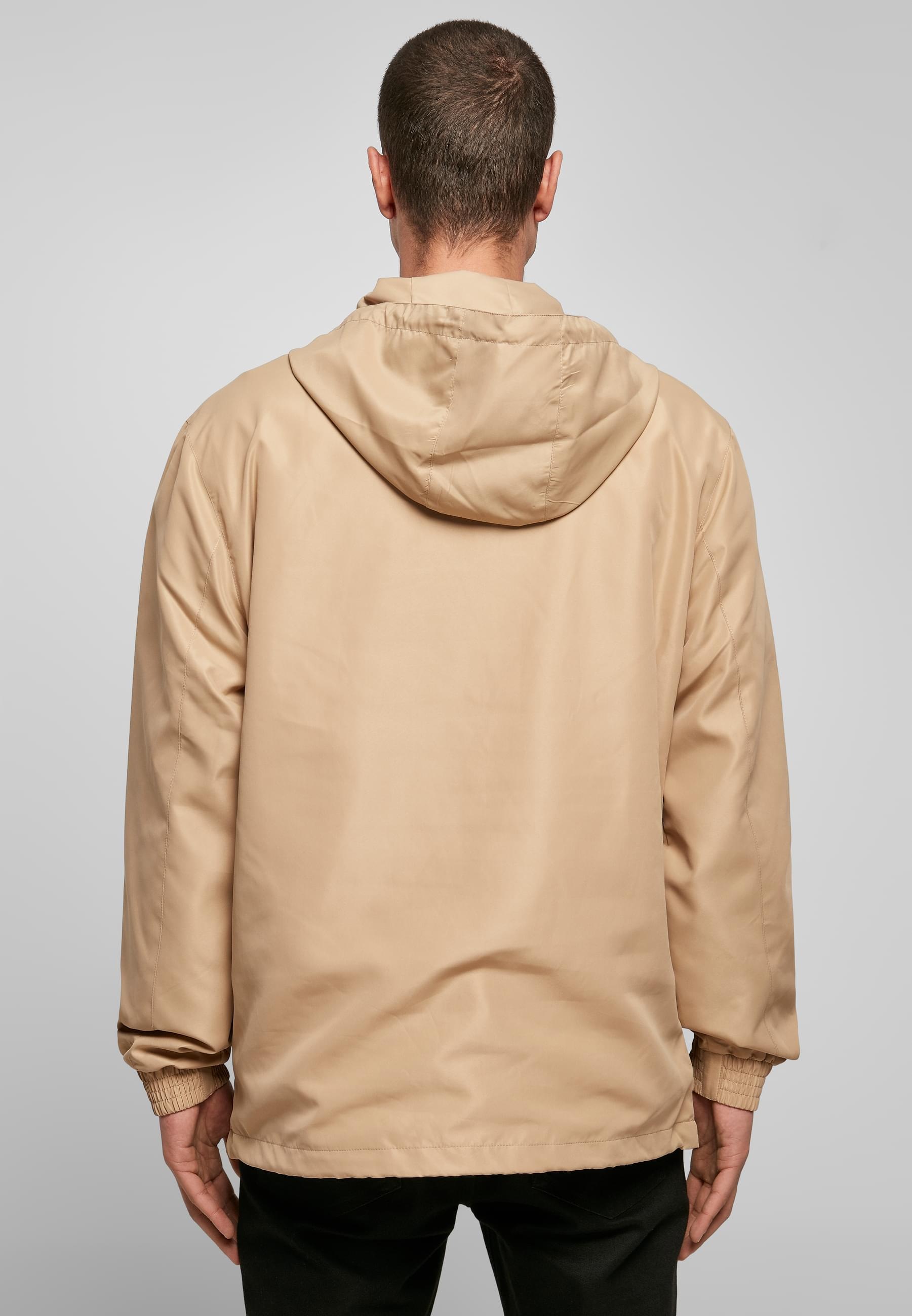 URBAN CLASSICS Anorak »Urban Classics Herren Recycled Basic Pull Over Jacket«, (1 St.), mit Kapuze