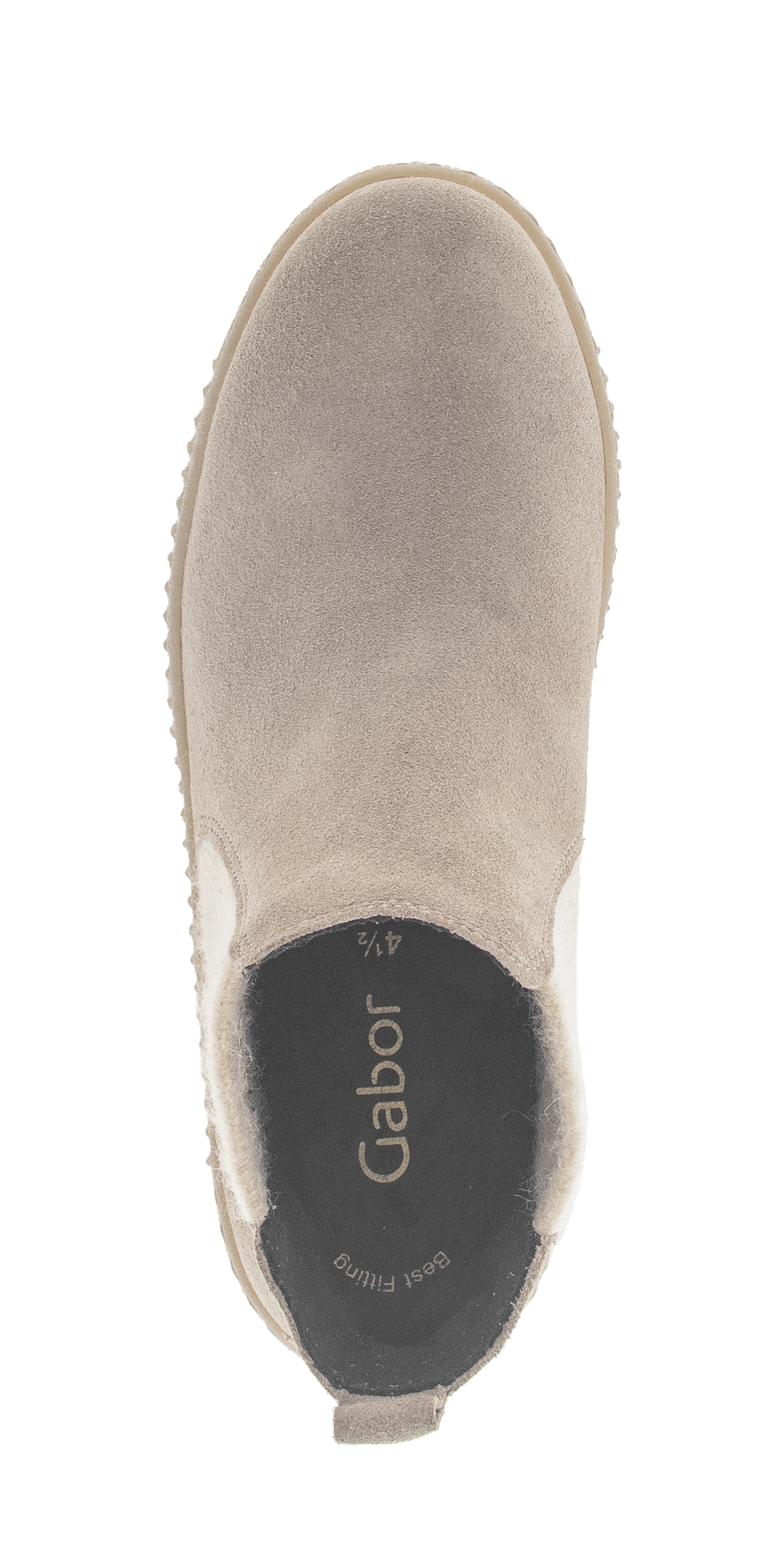 Gabor Chelseaboots, Plateau, Stiefelette, Schlupfschuh mit dezenten Kontrastnähten