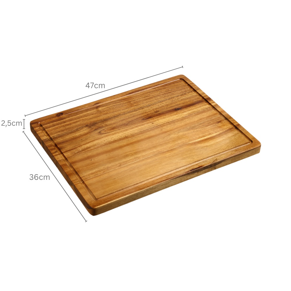 KESPER® Schneidebrett »Tranchierbrett, Akazie, FSC« mit Saftrille