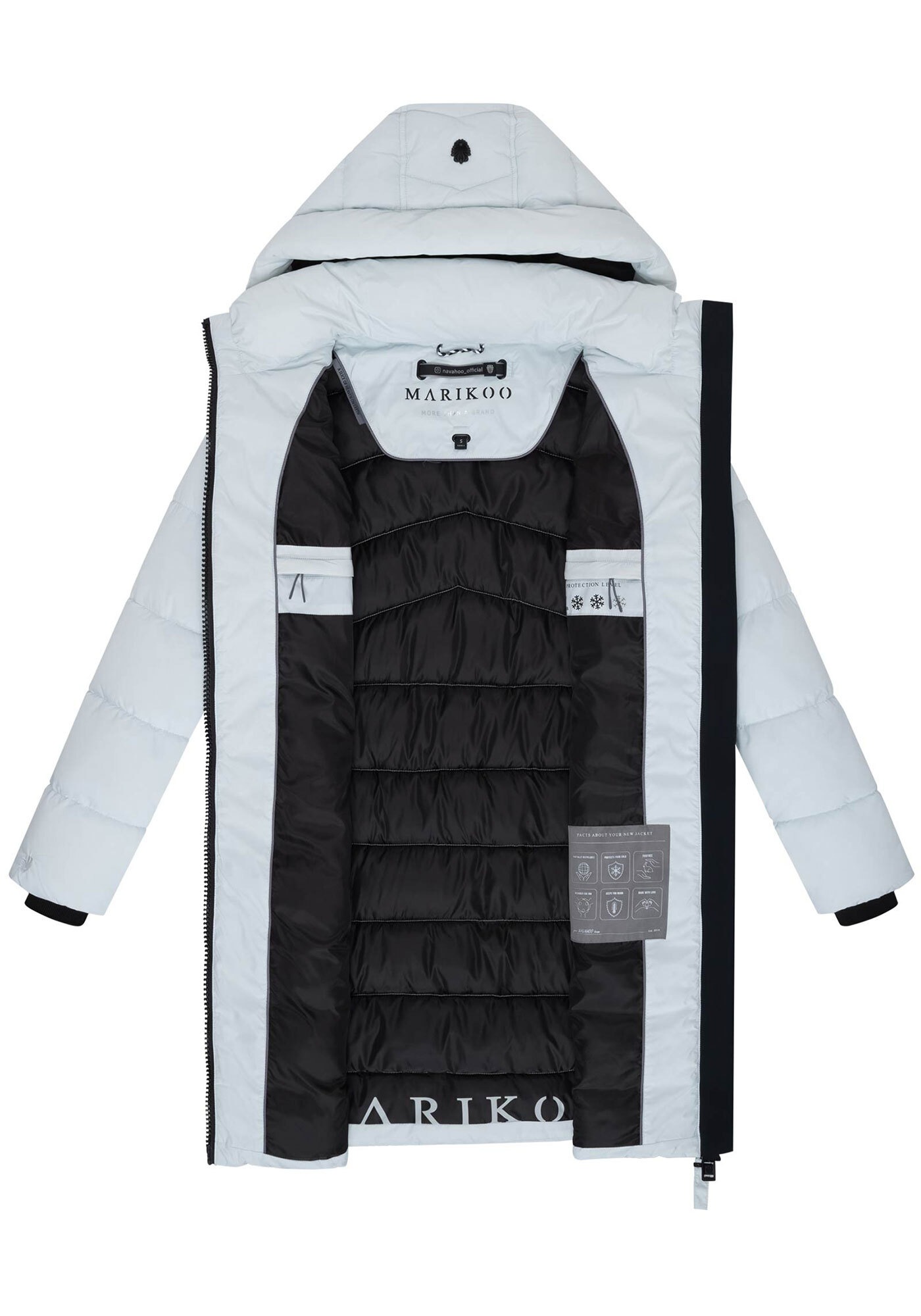 Marikoo Winterjacke »Kaltnäschen«, mit warmem Fleece in den Taschen