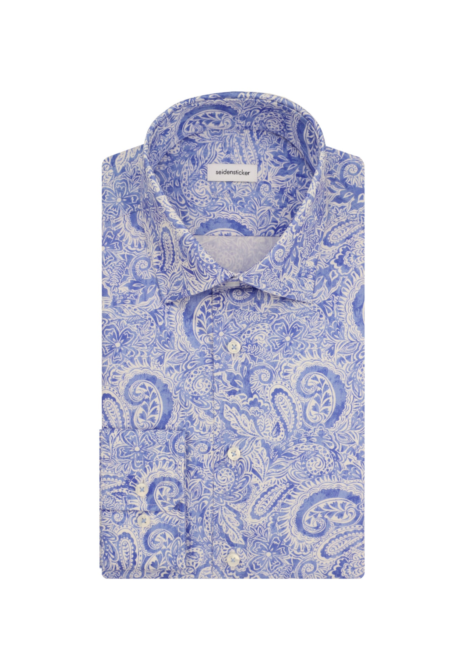 seidensticker Businesshemd »Slim«, Slim Langarm Kentkragen Paisley