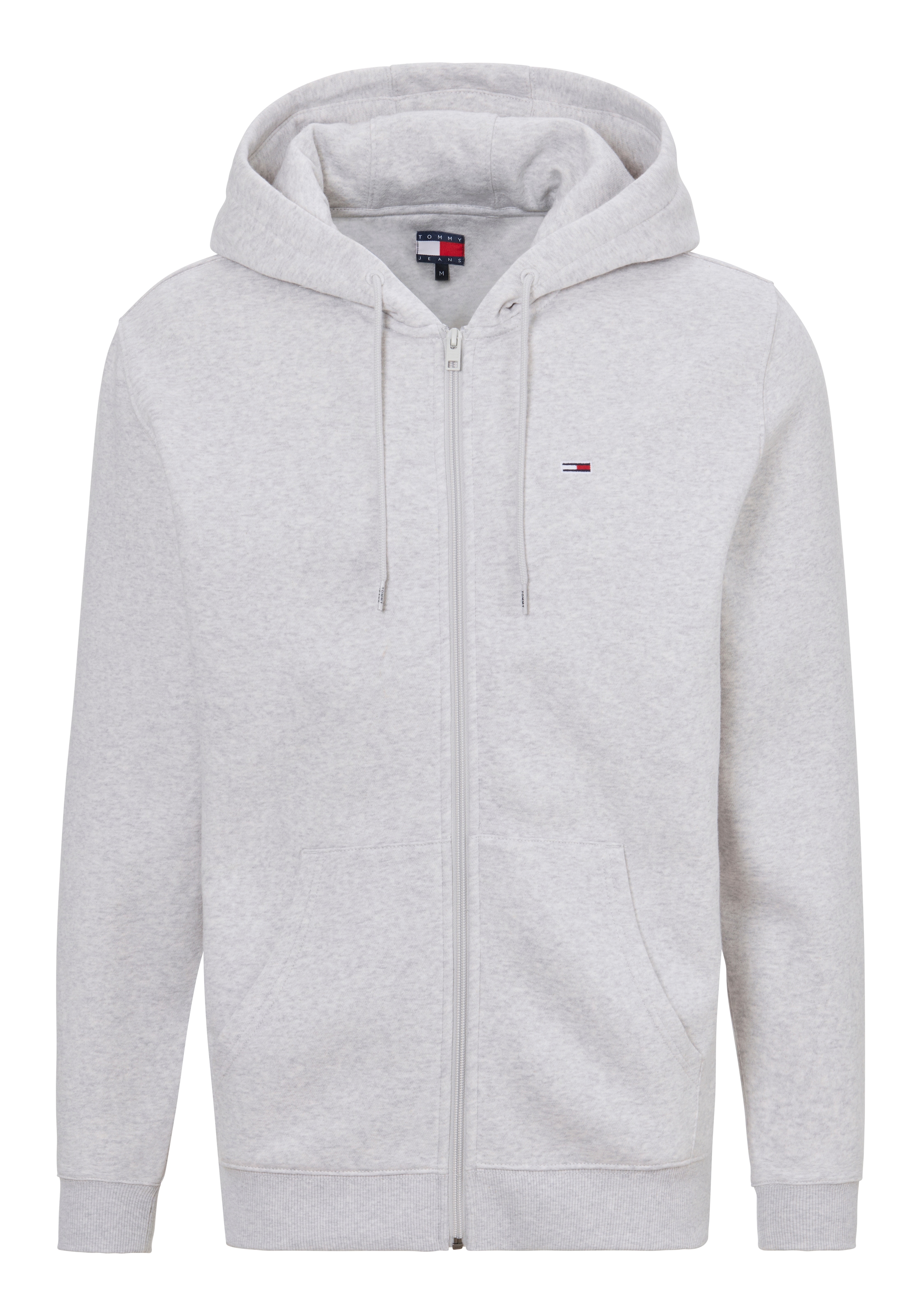 Tommy Jeans Sweatshirt "TJM REG S FLAG ZIP FLEECE THRU", mit bestickten Mar günstig online kaufen