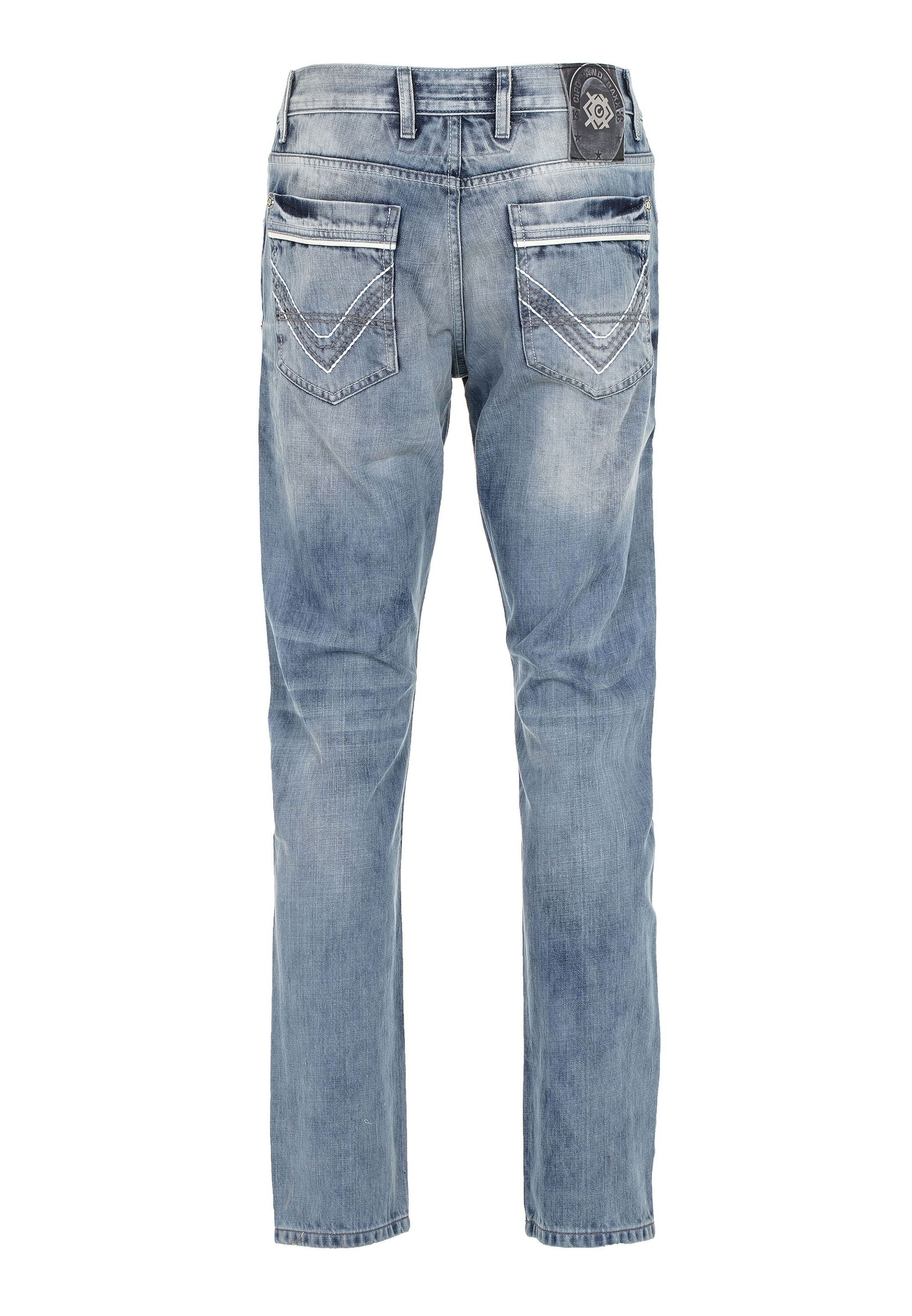 Cipo & Baxx Regular-fit-Jeans »DENIM«, bequeme Jeans im Regular Fit-Schnitt, CD594