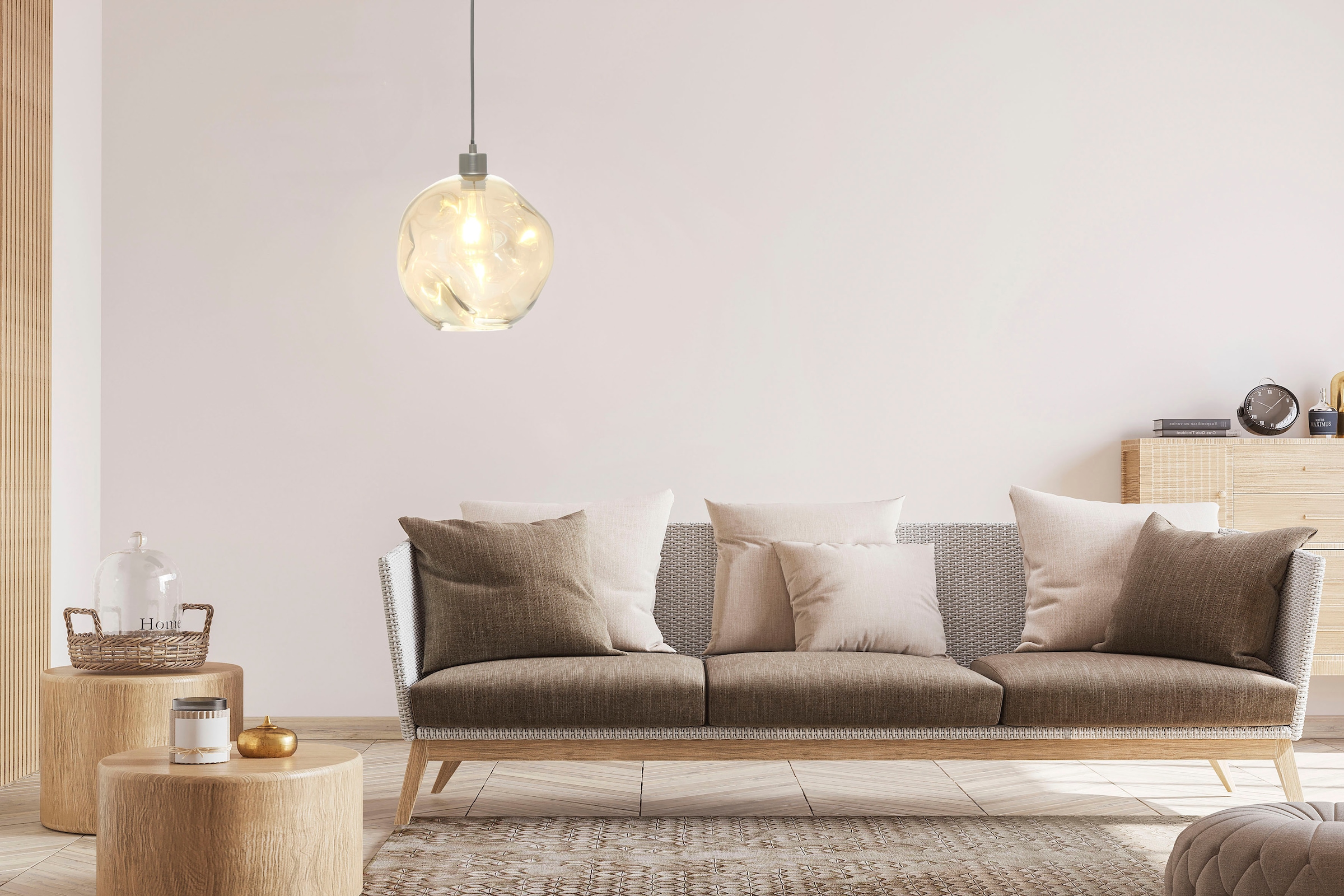 Kayoom Hängeleuchte »Natalie« E27 1 Stk. handgefertigt, modern