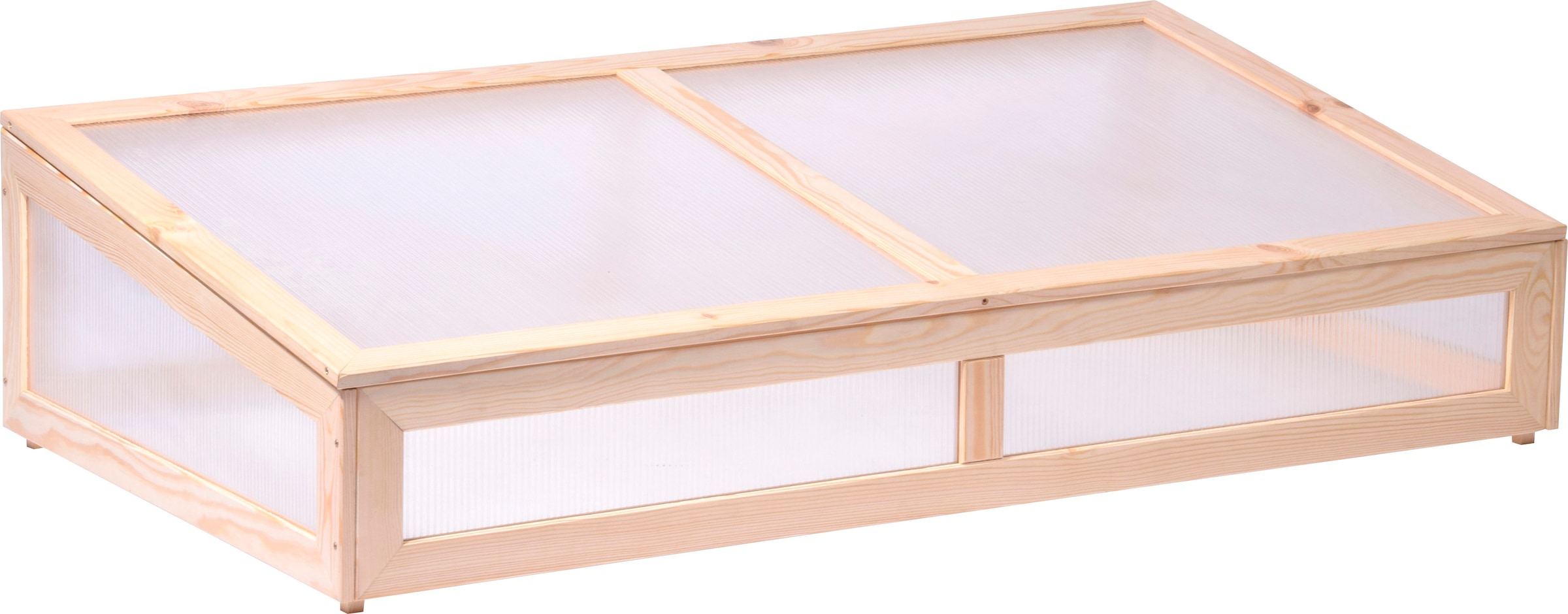 dobar Frühbeet Frühbeetaufsatz für Hochbeete oder Gartenboden