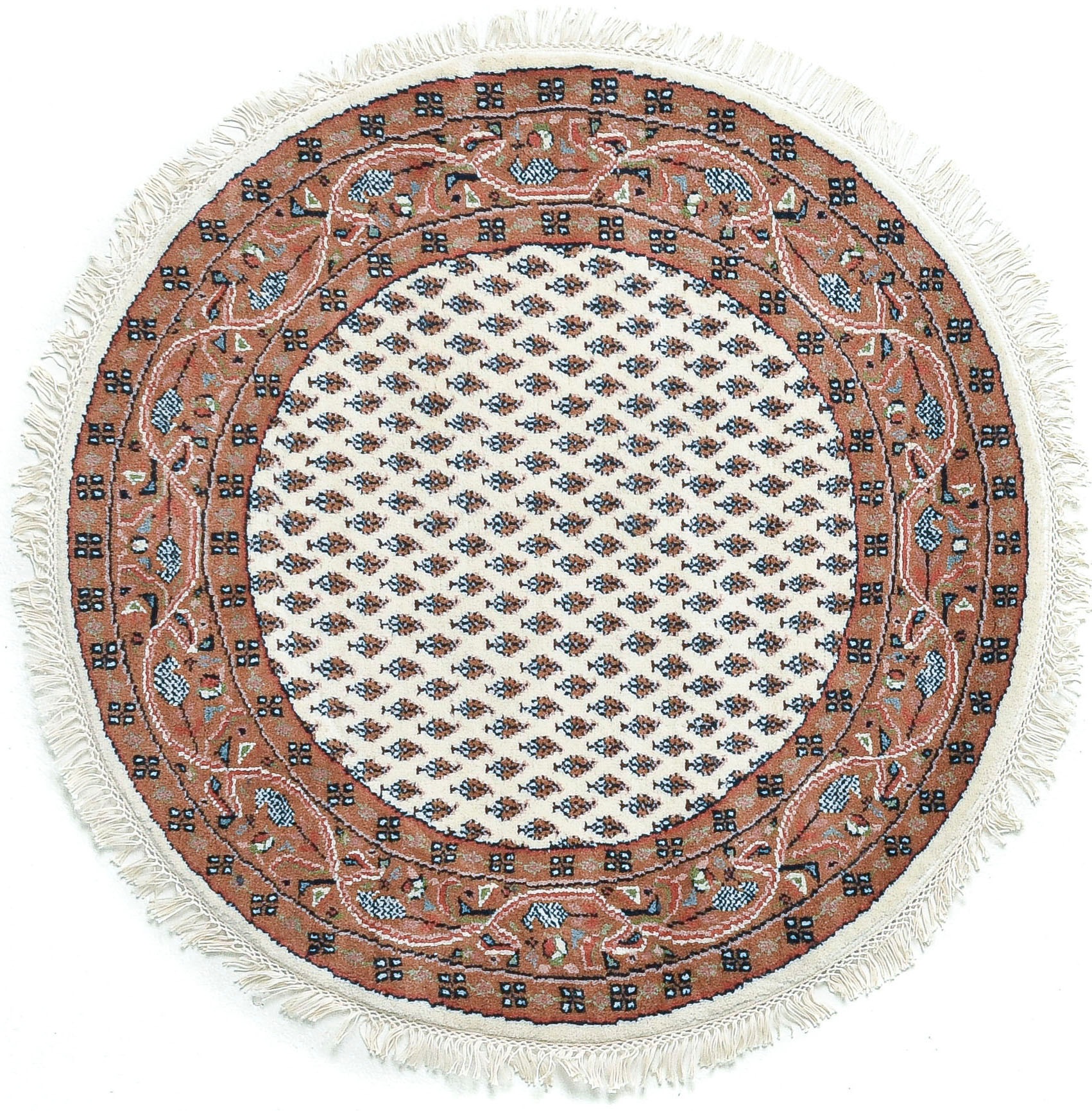 my home Orientteppich "Levin" rund 12 mm Höhe handgeknüpft, mit Fransen, id günstig online kaufen