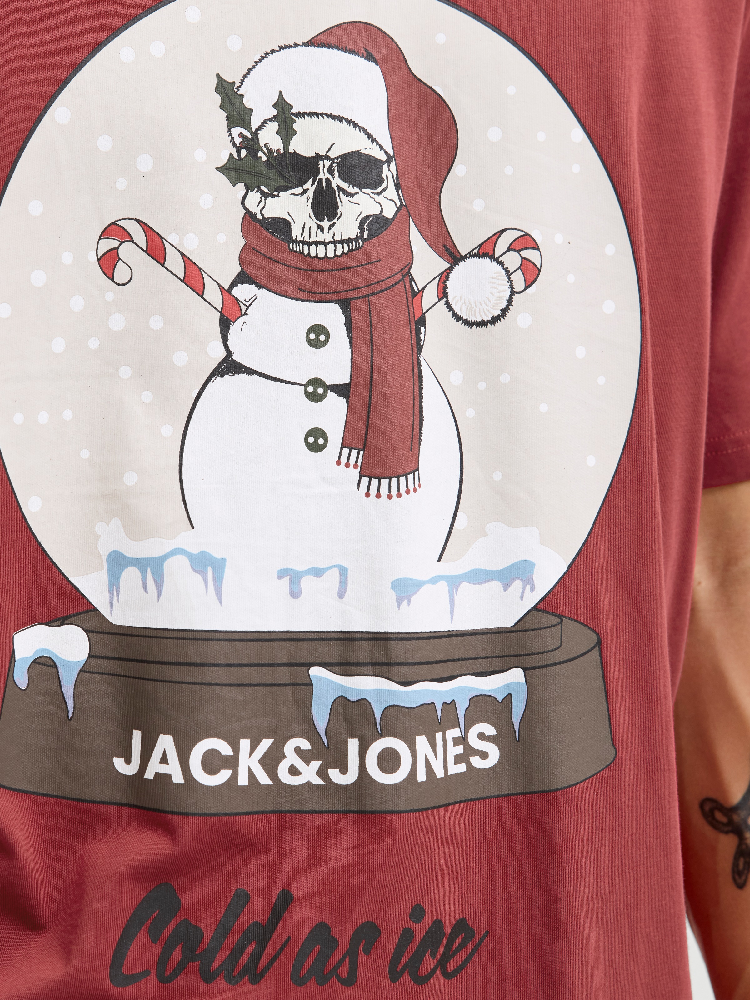 Jack & Jones Kurzarmshirt »JJNOEL XMAS TEE SS CREW NECK«