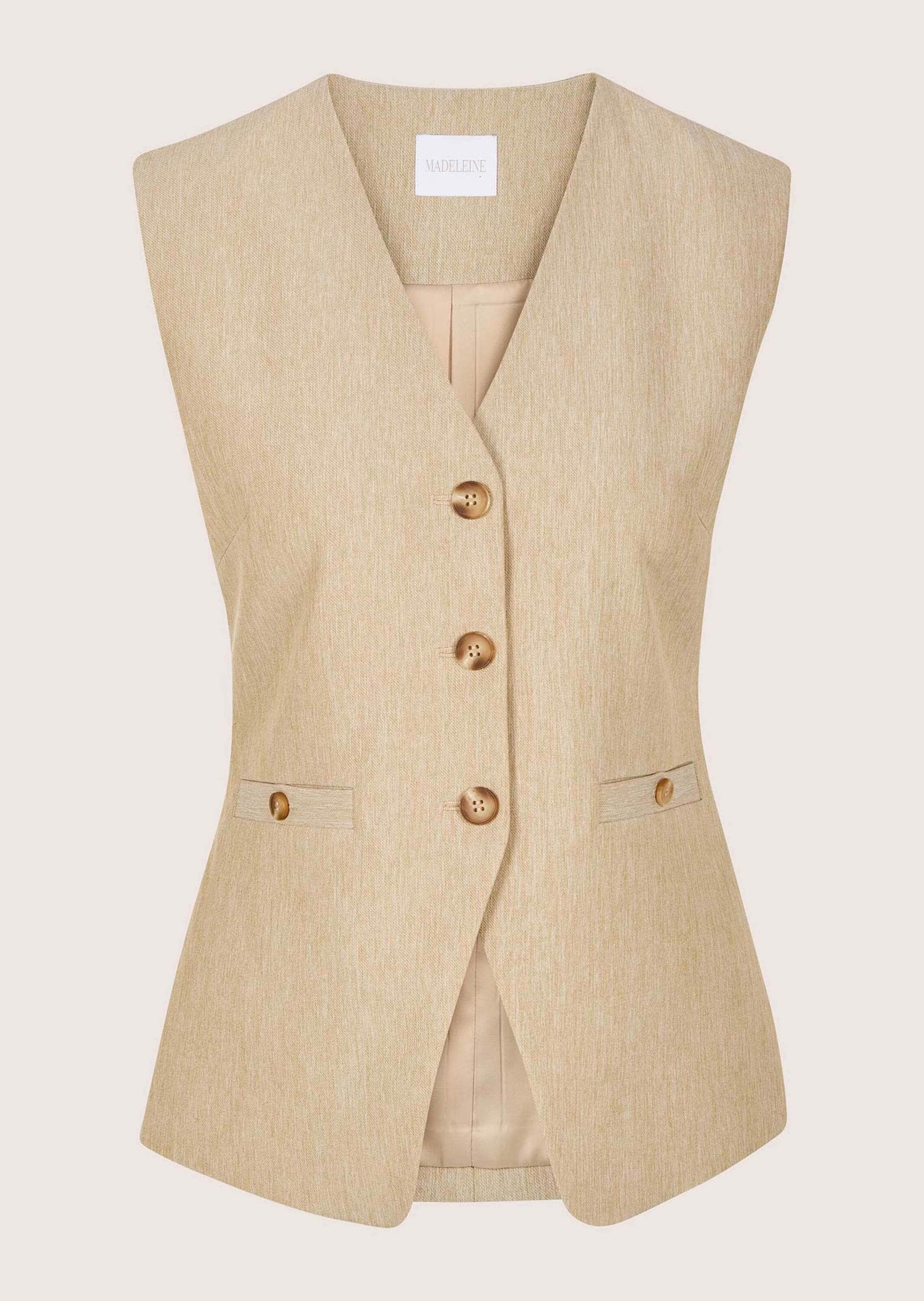 MADELEINE Kurzweste "Weste Leicht gefütterte Damenweste mit V-Ausschnitt" M günstig online kaufen