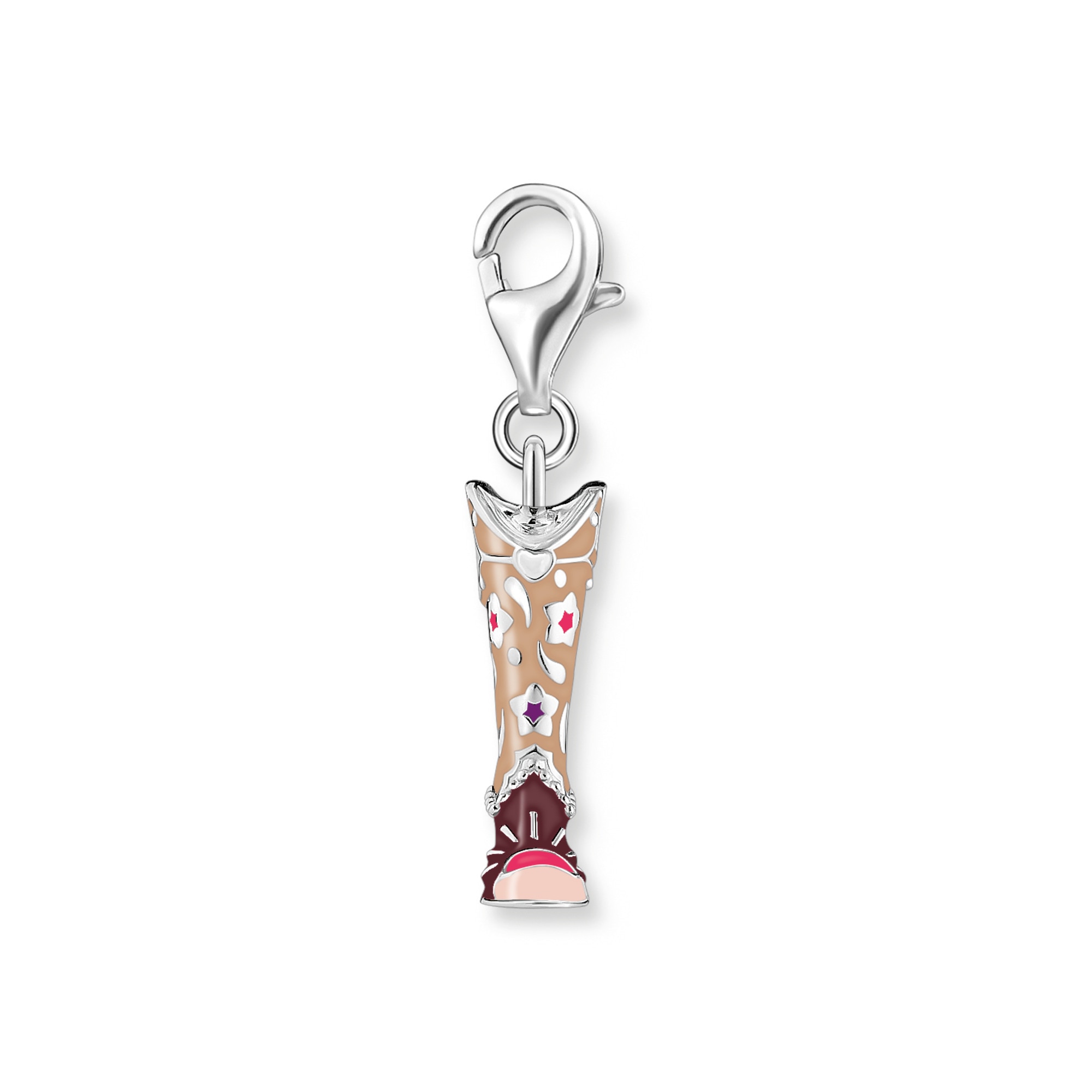 THOMAS SABO Charm-Einhänger »Cowboy-Stiefel-Motiv, 2219-691-7«, mit Zirkonia (synth.)