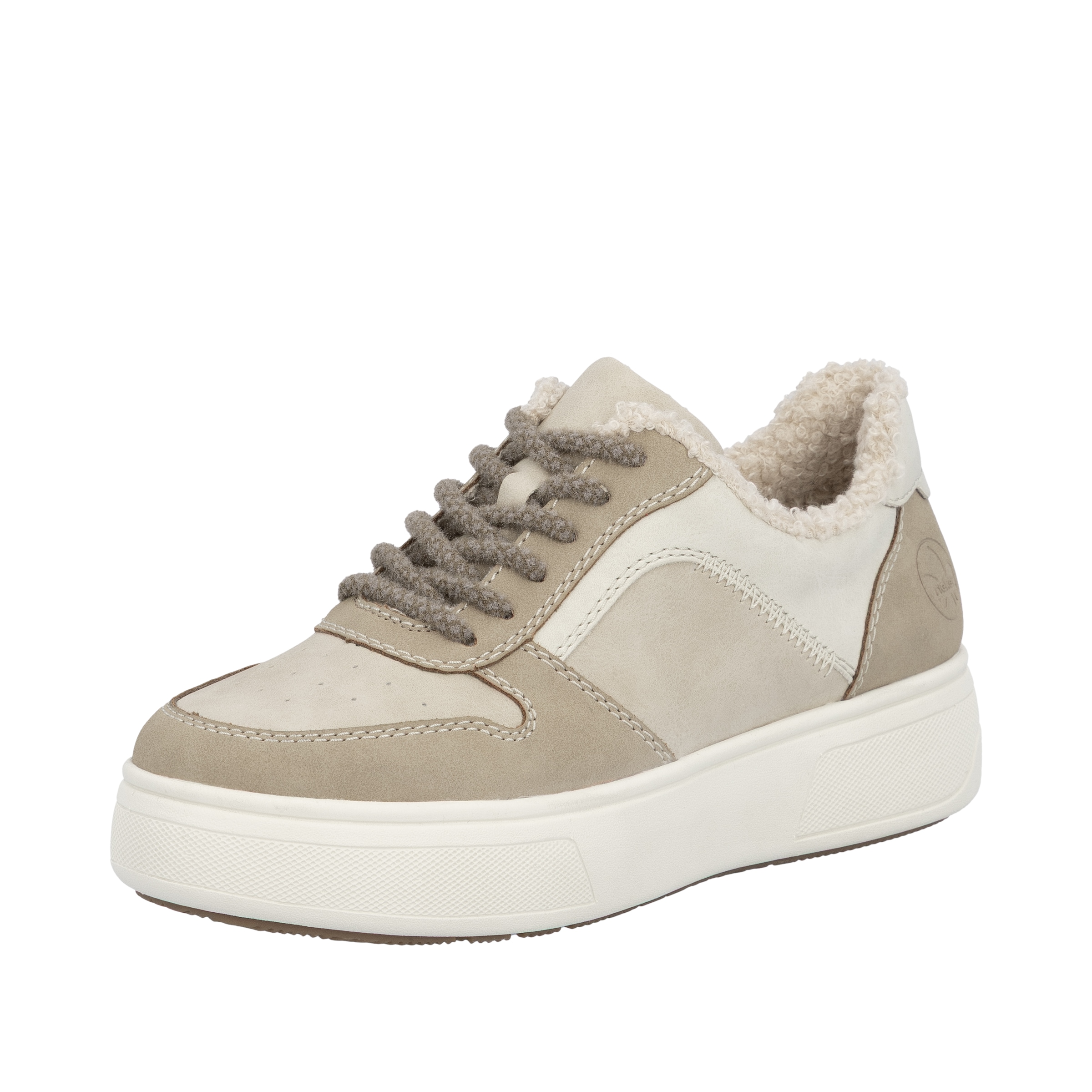 Rieker Plateausneaker, Retro-Sneaker, Schnürschuh, Halbschuh mit Teddyfutte günstig online kaufen