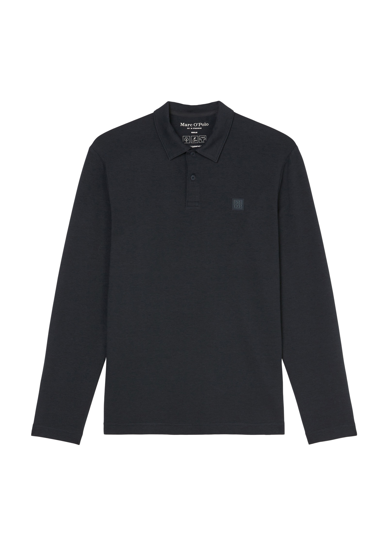 Marc O'Polo Langarm-Poloshirt »aus weichem Bio-Baumwoll-Viskose-Mix«