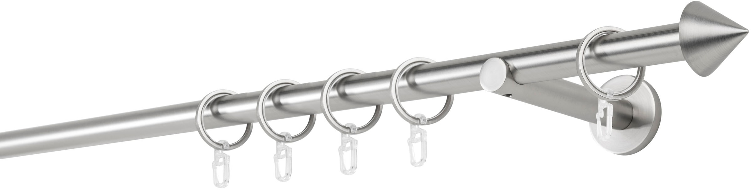 mydeco Gardinenstange "20mm Cone Wandträger 12 cm" 1-läufig Fixmaß günstig online kaufen