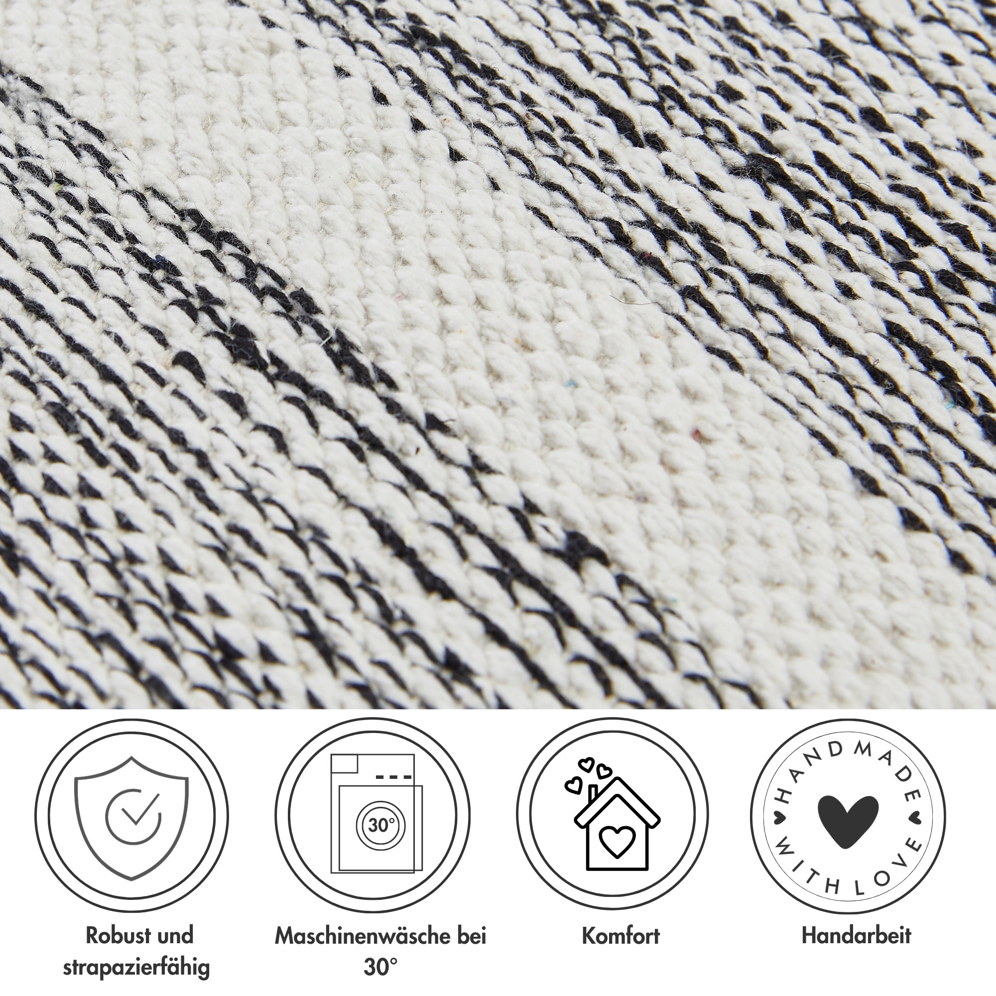 Thumbnail - Andiamo Dekokissen "Malena" Ethnomuster, Sofakissen, Kissenhülle mit Füllung, eckig, 45x45 cm