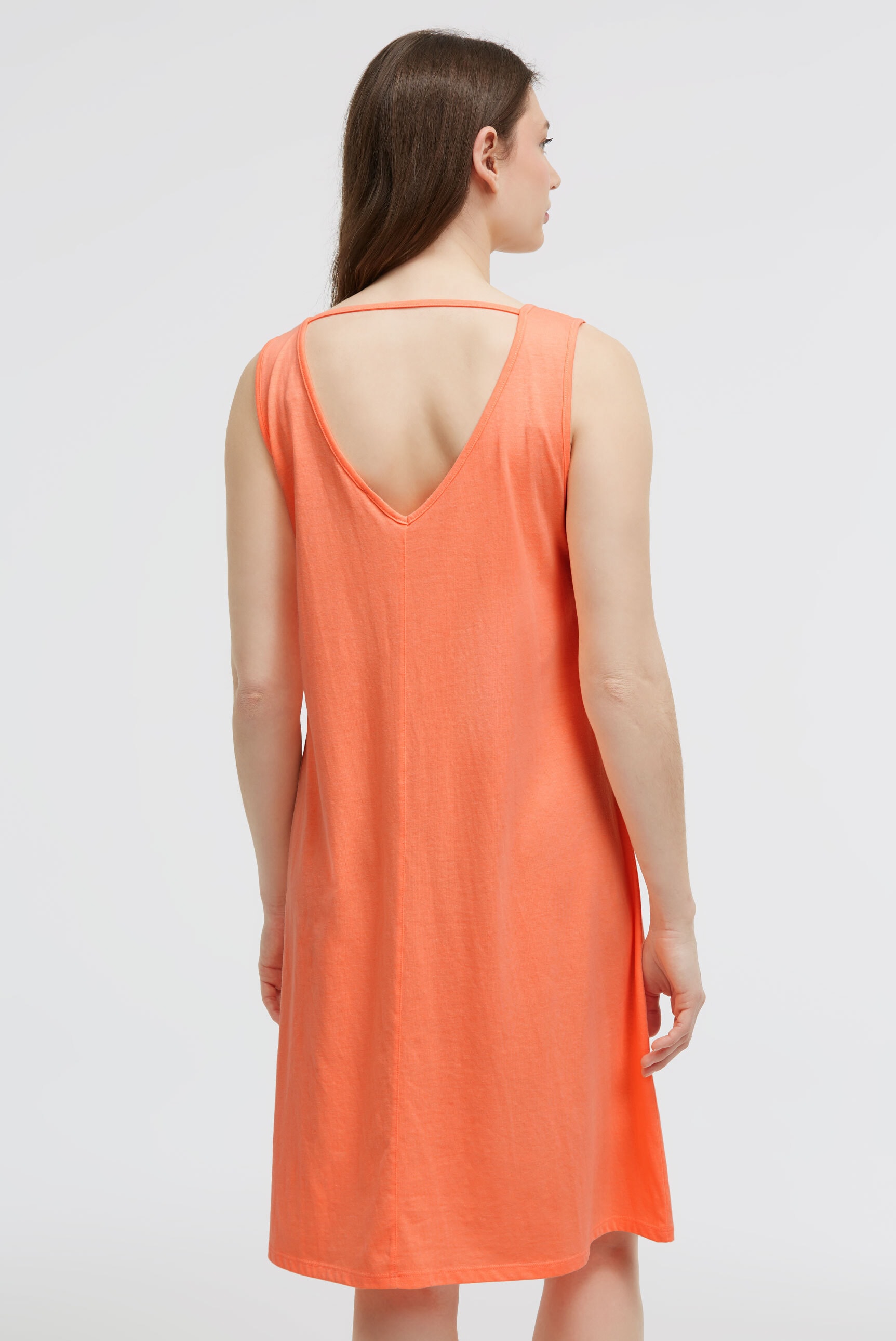 SOCCX Sommerkleid Ohne Taschen mit Glitzerstein-Wording