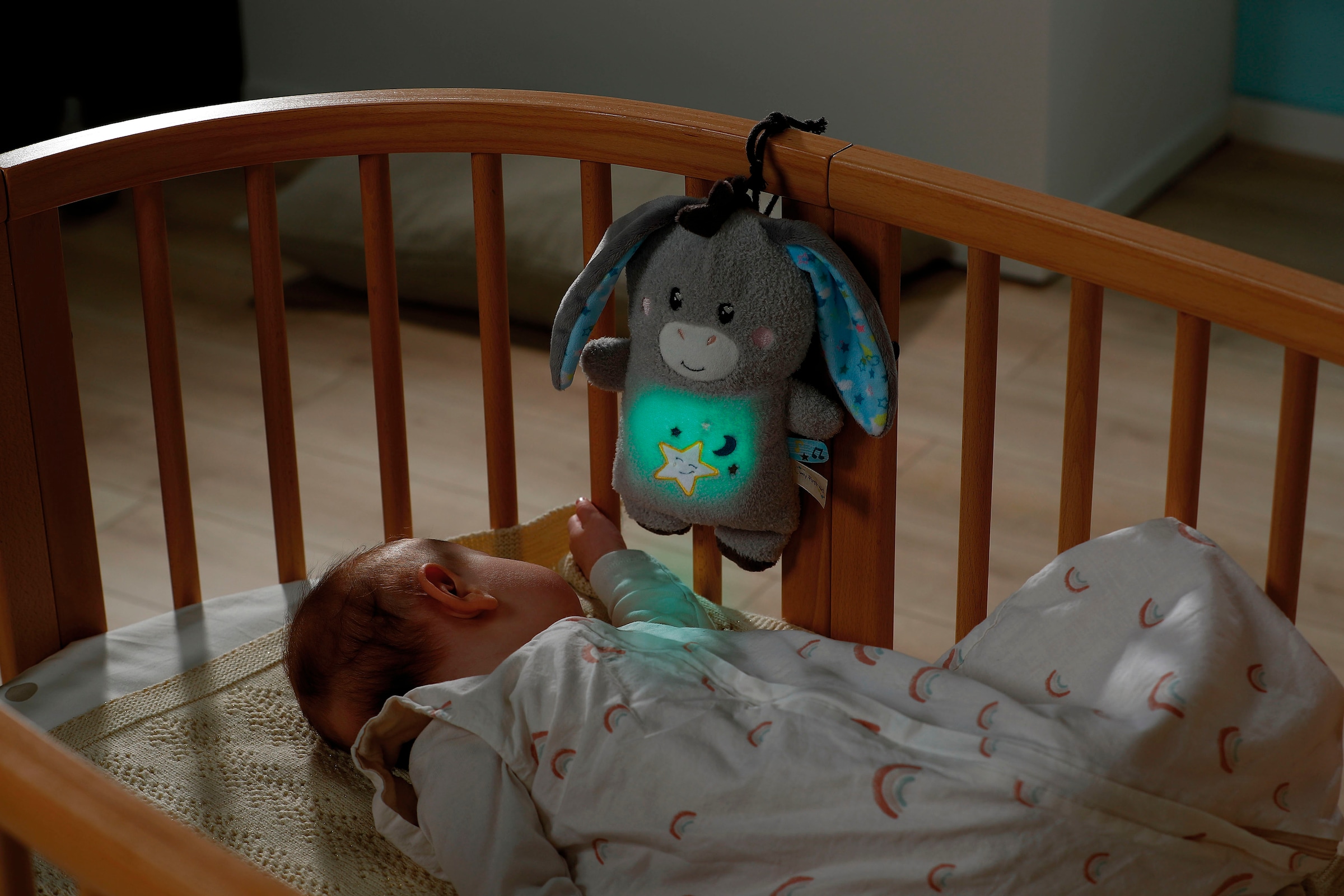 Nici Kuscheltier »My First NICI, Esel Littledoo 25 cm«, Baby Einschlafhilfe; mit Licht und Sound