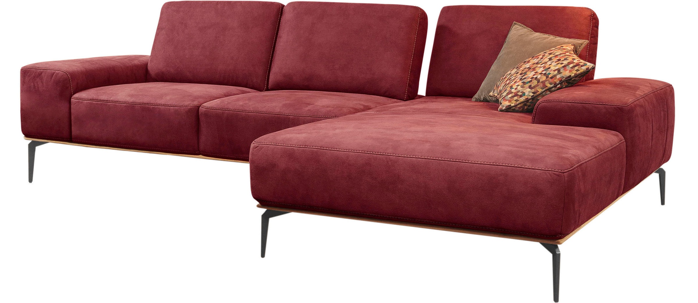 W.SCHILLIG Ecksofa "run, Designsofa mit tollem Sitzkomfort, bequem, L-Form" günstig online kaufen