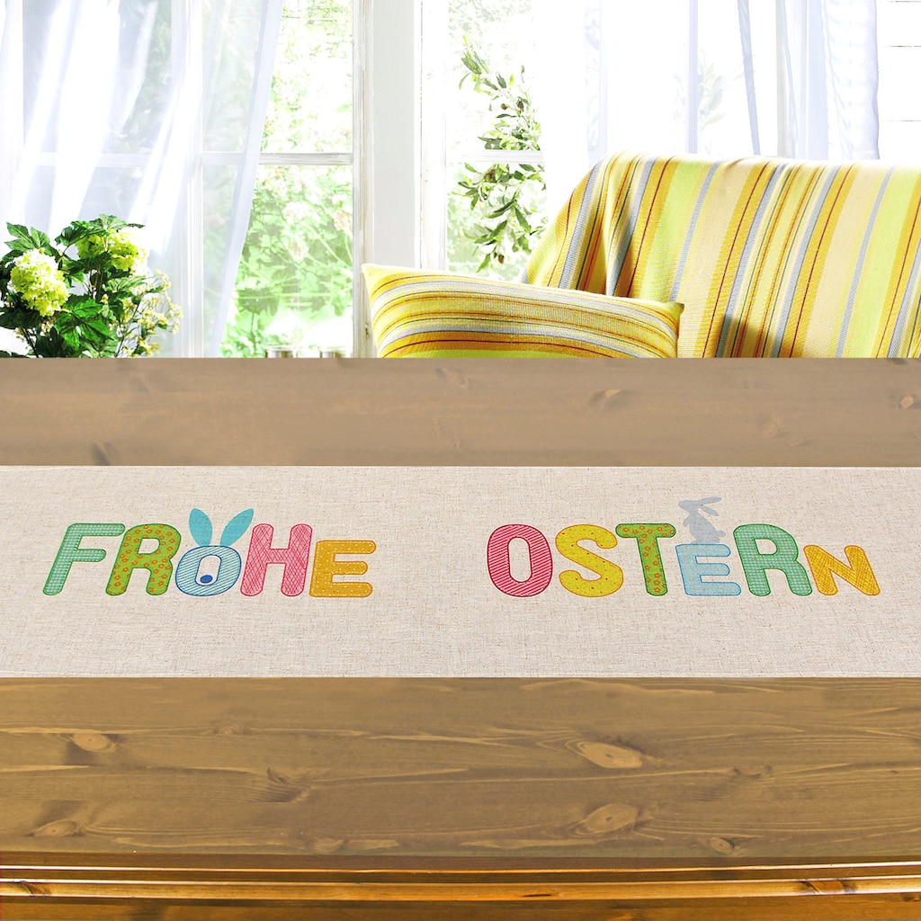 Delindo Lifestyle Tischläufer »FROHE OSTERN«