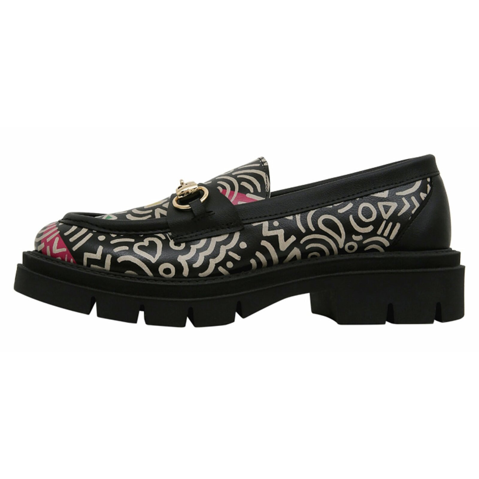 DOGO Loafer "Cindy Loafer Abstract Outline Damen Halbschuhe", Vegan günstig online kaufen