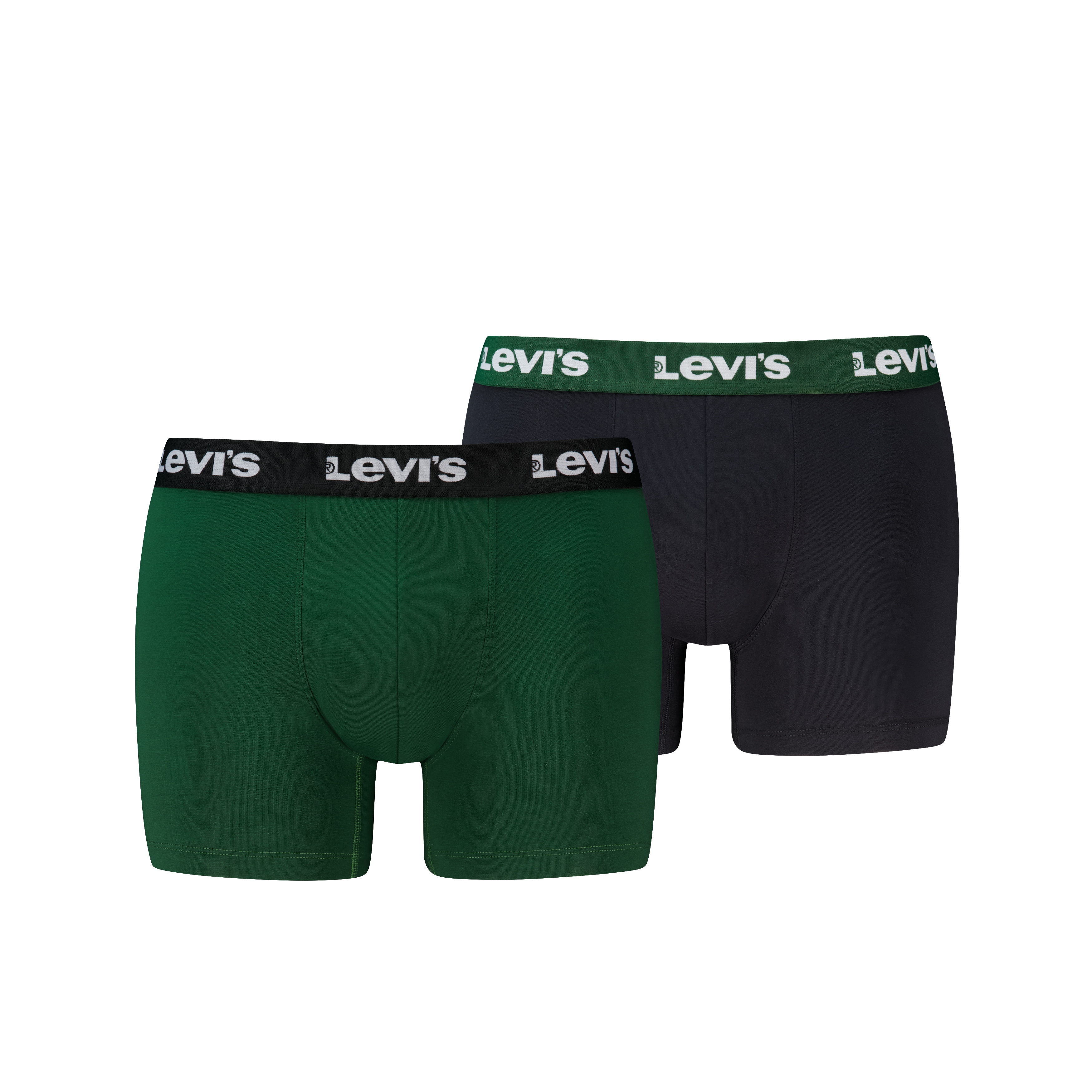 Levis Boxershorts "LEVIS MEN REPEAT LOGO BOXER BRIEF 2P" ohne Eingriff, Logobund, elastisch
