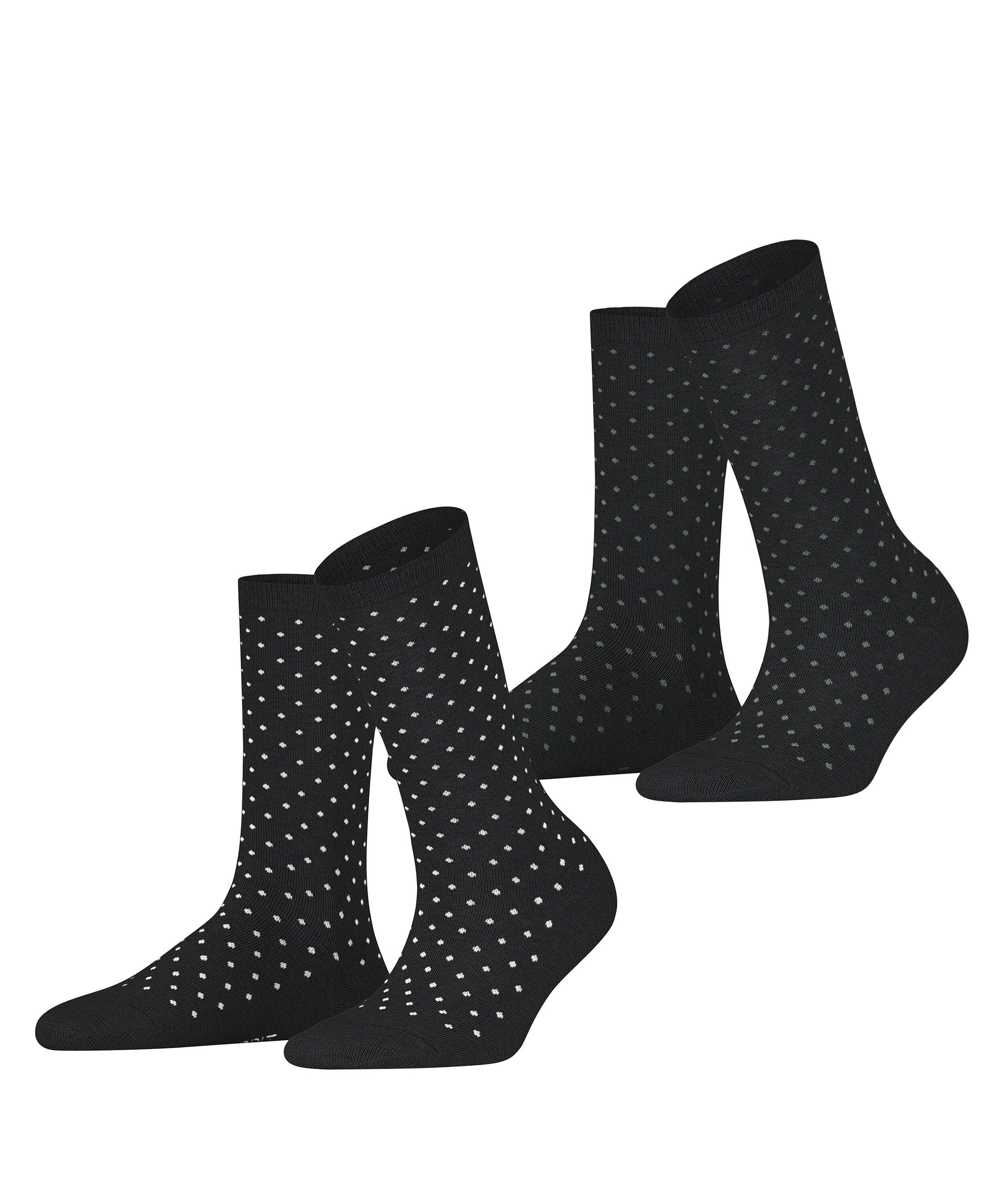 Esprit "Fine Dot" 2 Paar, mit Punkten, schmales Bündchen, Baumwoll-Mix