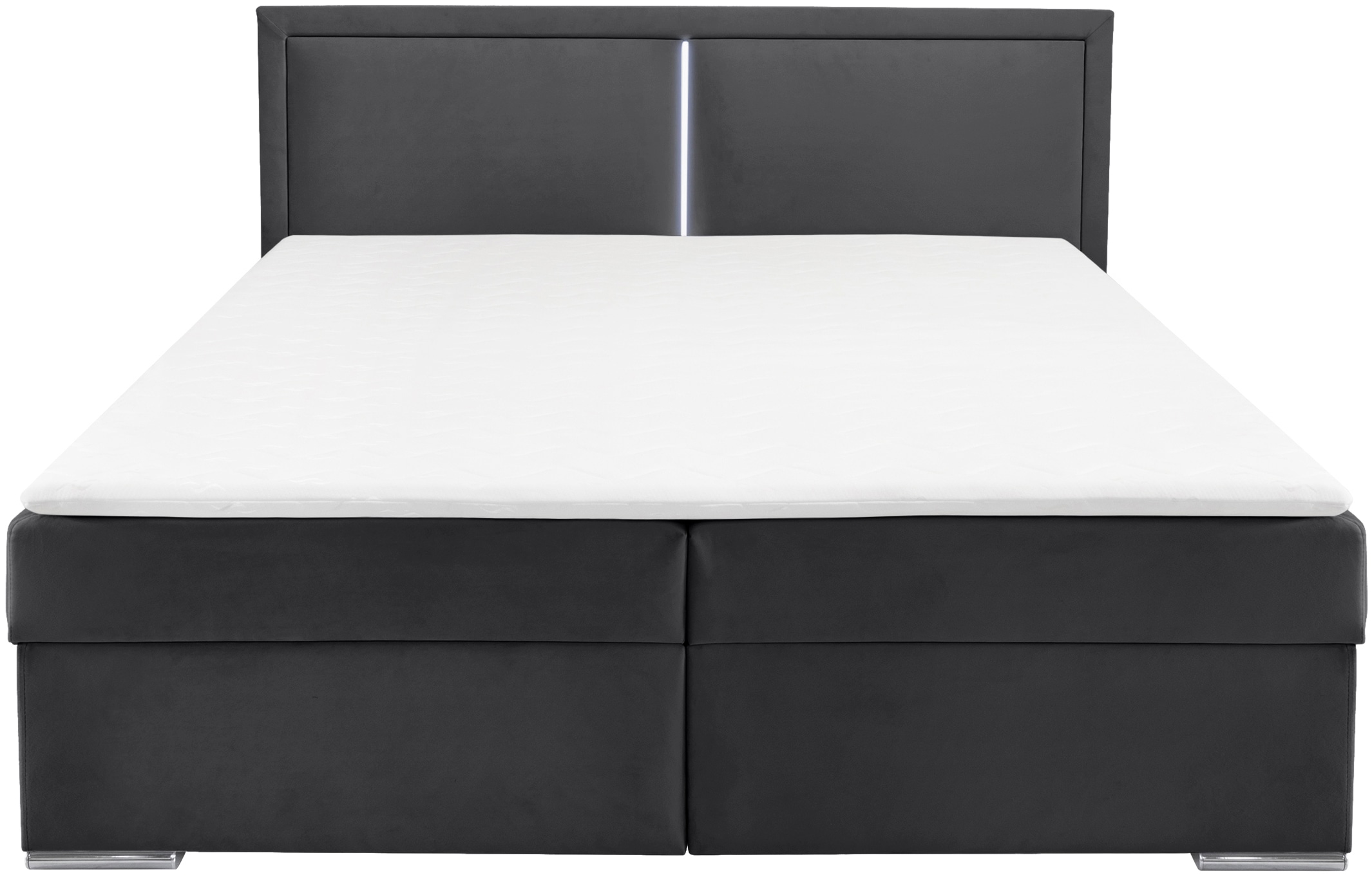 COLLECTION AB Boxbett »Athena«, Inkl. LED-Beleuchtung, Topper und Stauraum
