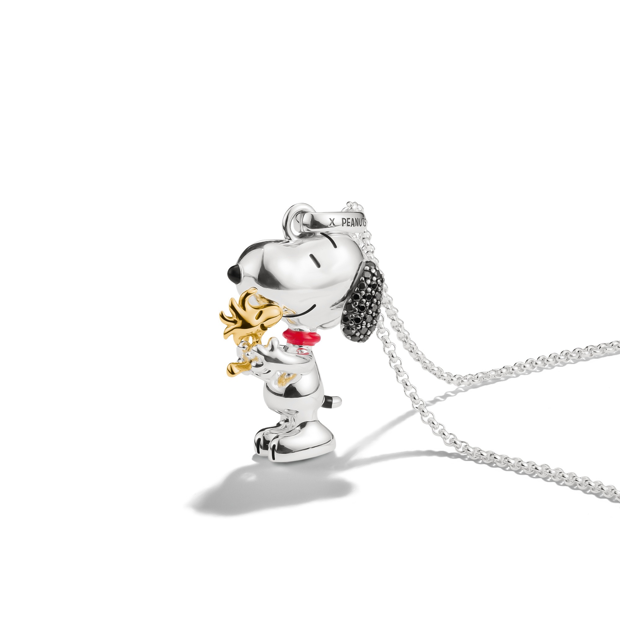 THOMAS SABO Kette mit Anhänger »THOMAS SABO x Peanuts Kette Snoopy Pavé« mit Zirkonia (synth.)
