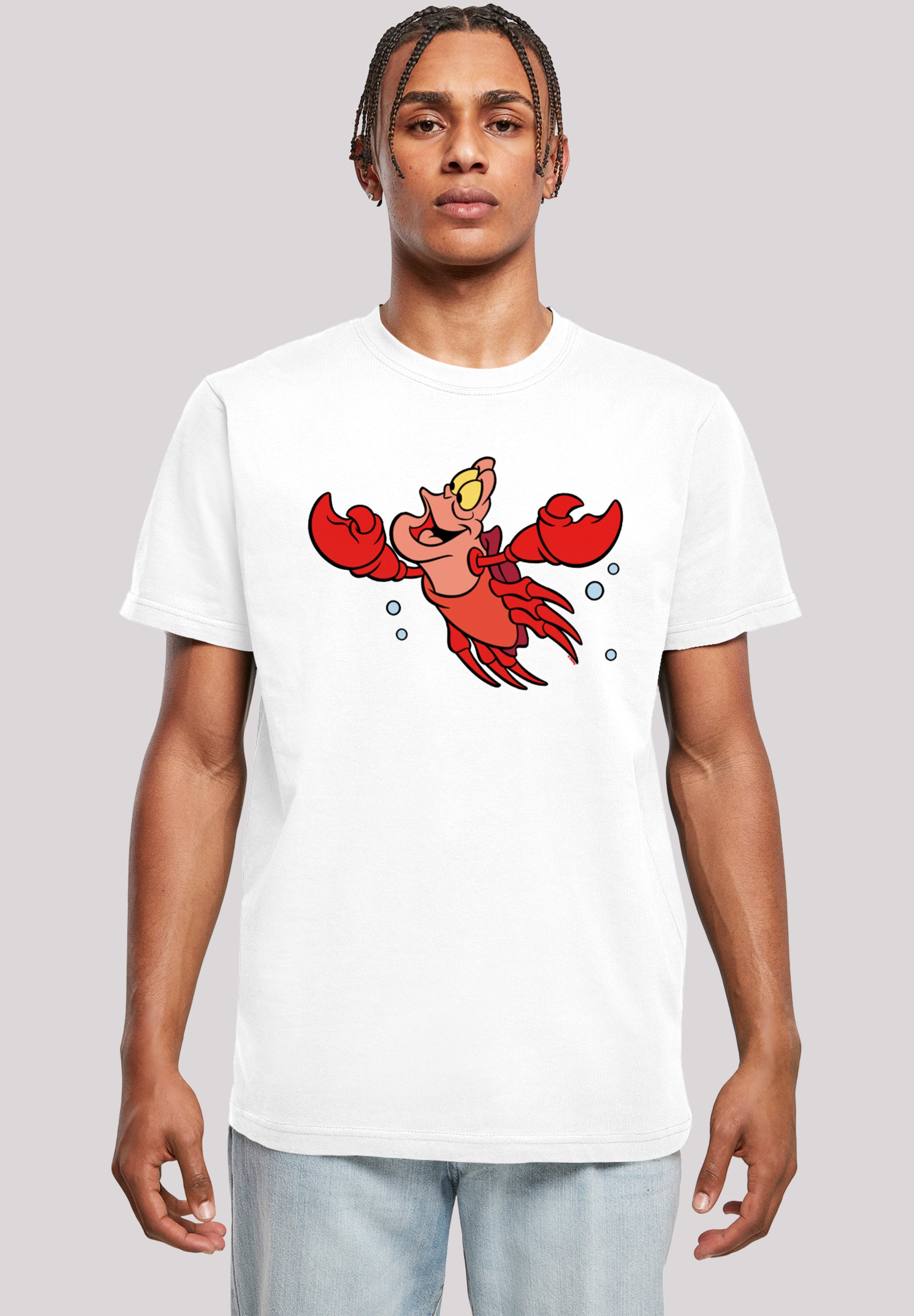 F4NT4STIC T-Shirt »Disney Arielle die Meerjungfrau Sebastian Bubbles«, Herren,Premium Merch,Regular-Fit,Basic,Bedruckt