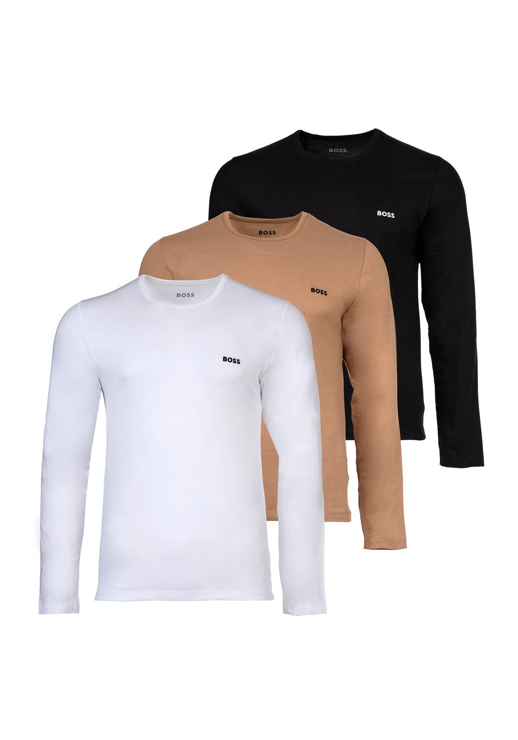 BOSS Longsleeve "Longsleeve LS ShirtRN 3P Classic 3er Pack"