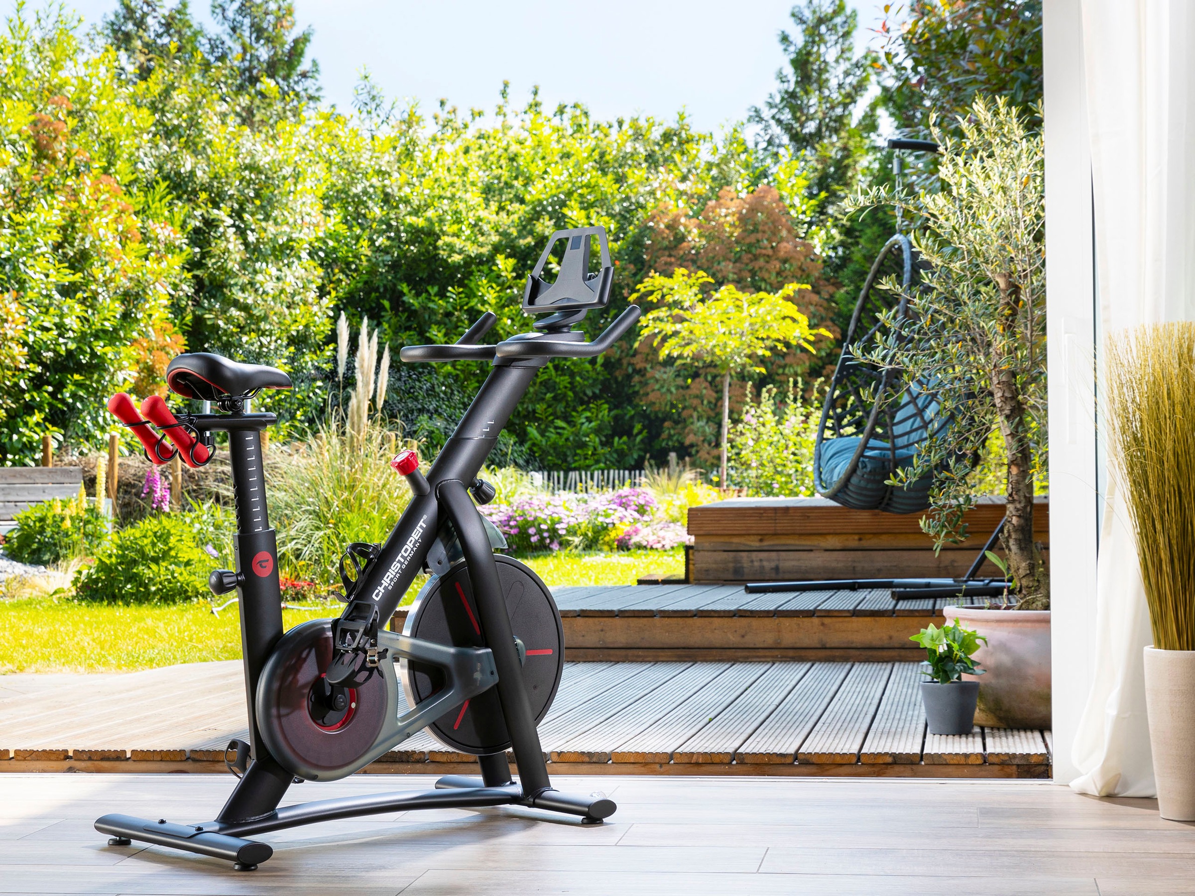 Christopeit Sport® Speedbike »Racer Bike 4.0«, (mit Tablet-Halterung), Schwungmasse ca. 7,5 kg