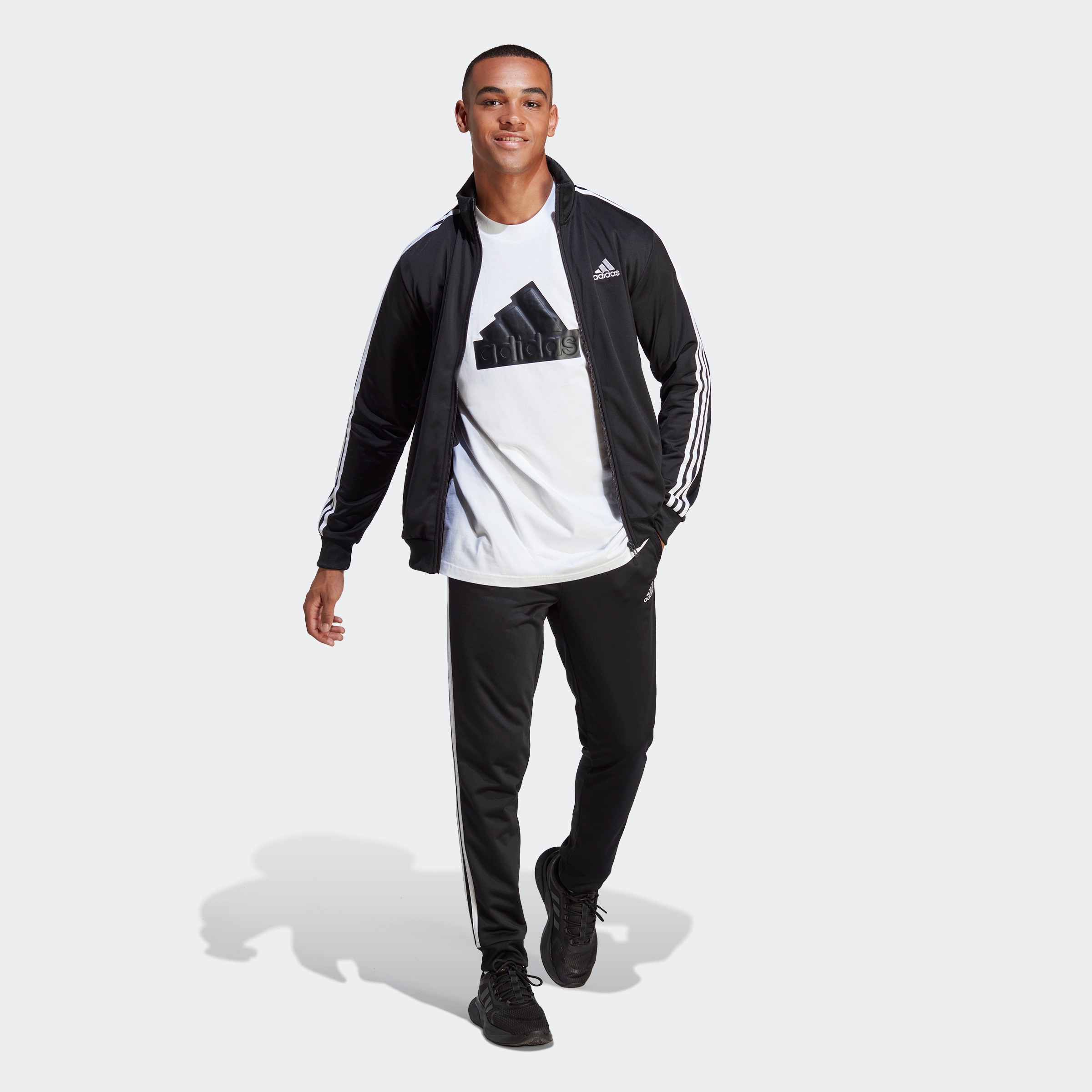 adidas Sportswear Trainingsanzug »BASIC 3-STREIFEN TRICOT«, (2 tlg.)