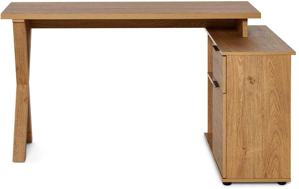 Jahnke Eckschreibtisch »X-CLUB C 40 E« 1 Stk. tlg. wechselseitig montierbar, X-Gestell