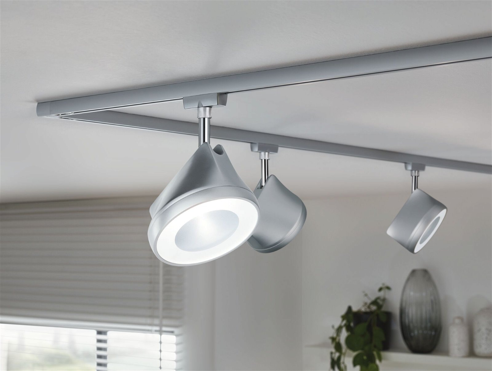 Paulmann Schienensystem-Leuchten »URail Schienenspot Arena 950lm 15,3W 4000K 230V Chrom matt, Chrom«, (1 tlg.), dimmbar, Einzelspot