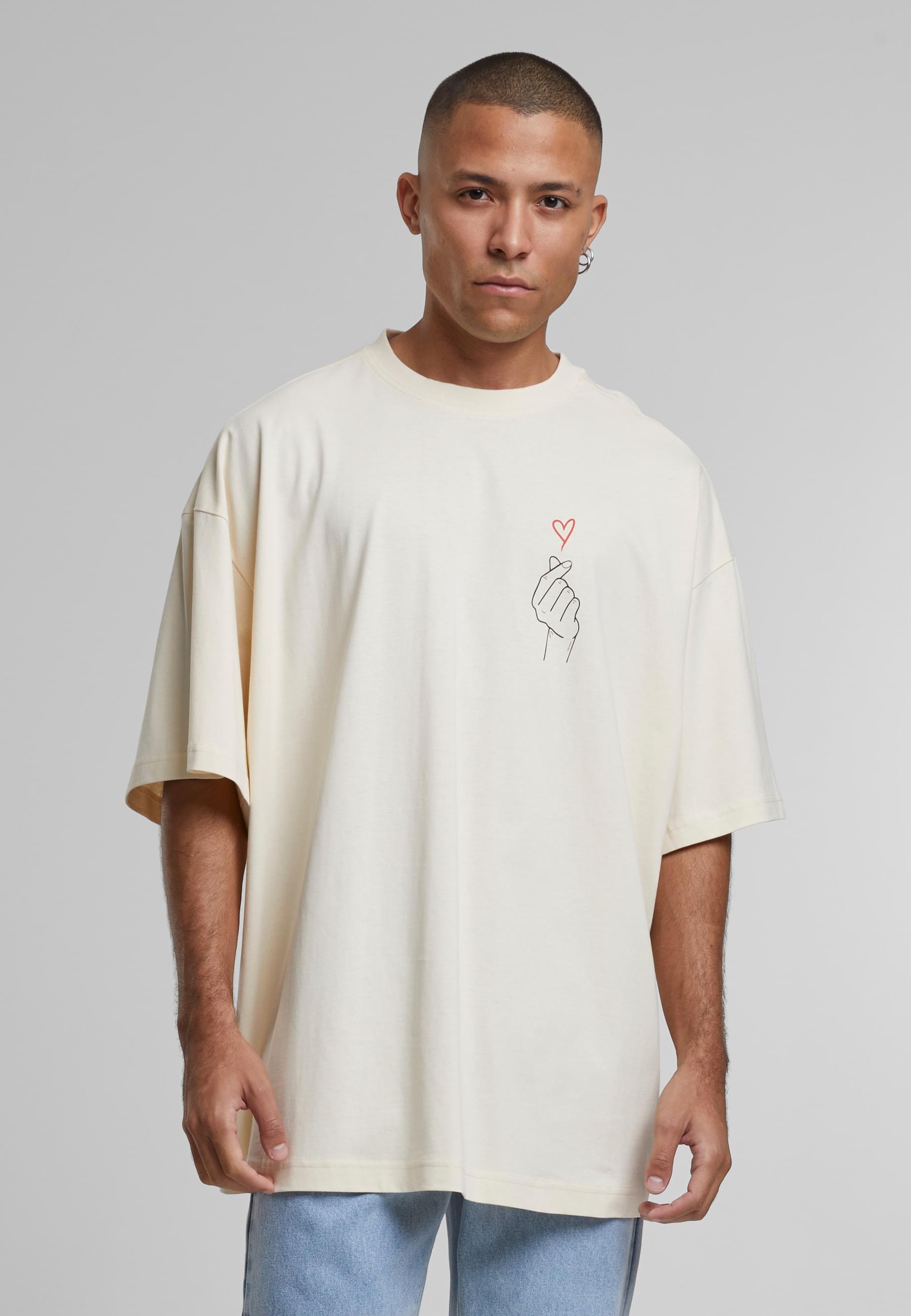 Merchcode T-Shirt »Merchcode Herren K Heart Huge Tee«, (1 tlg.)