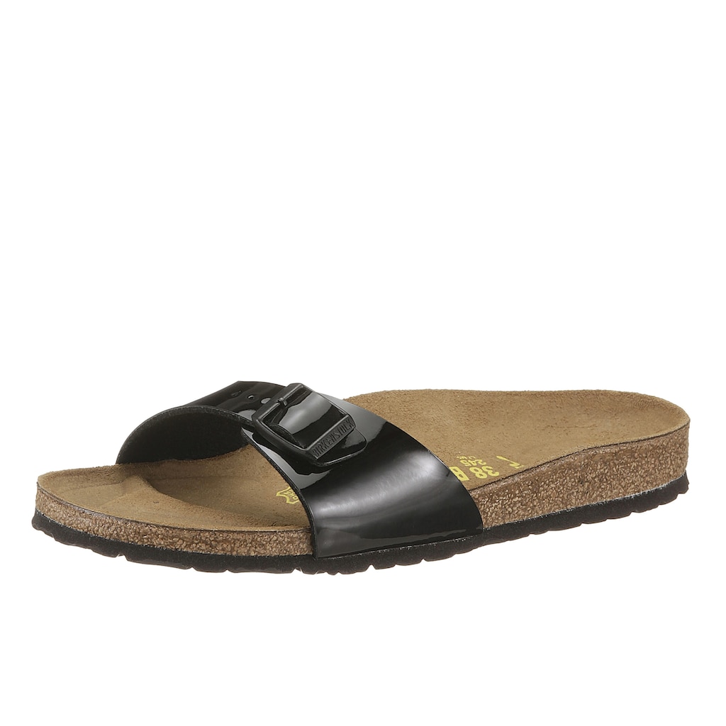 Birkenstock Pantolette »MADRID«, in schmaler Schuhweite, Lack-Optik!