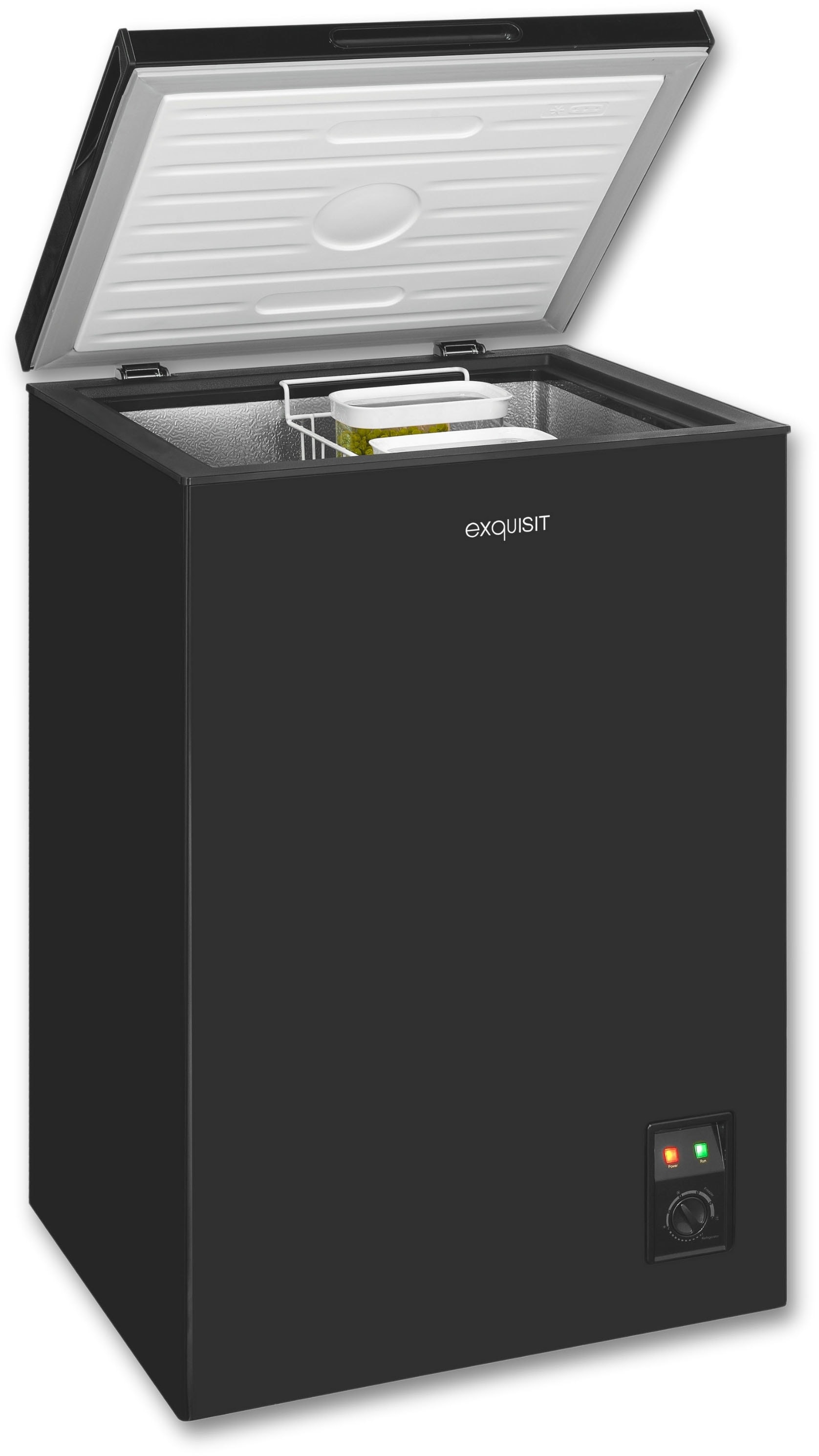 exquisit Gefriertruhe »GT100-050E schwarz«, 83,5 cm hoch, 54,5 cm breit