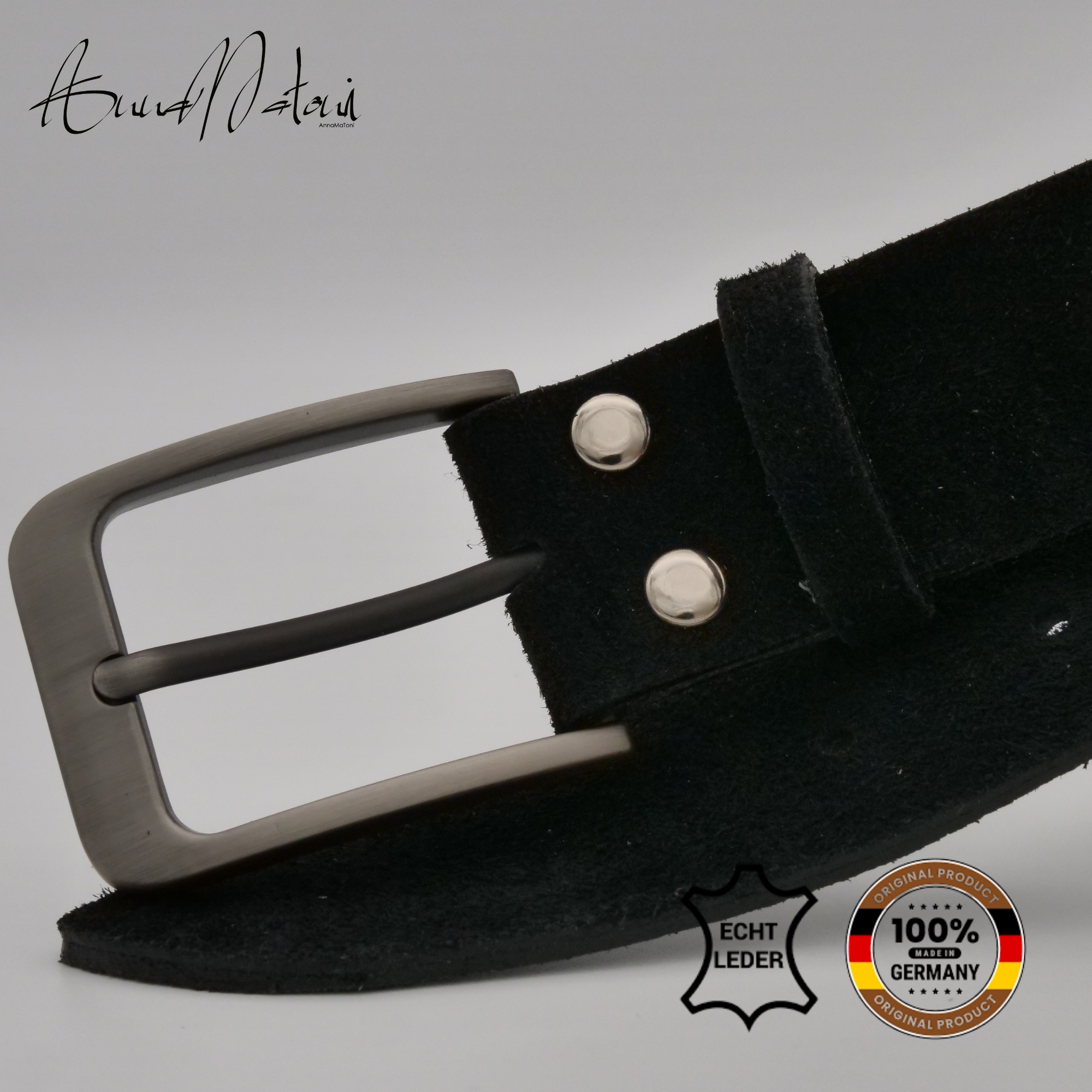 AnnaMatoni Ledergürtel »AnnaMatoni Herren Ledergürtel Zeitloses Design Gürtel 3,5cm«