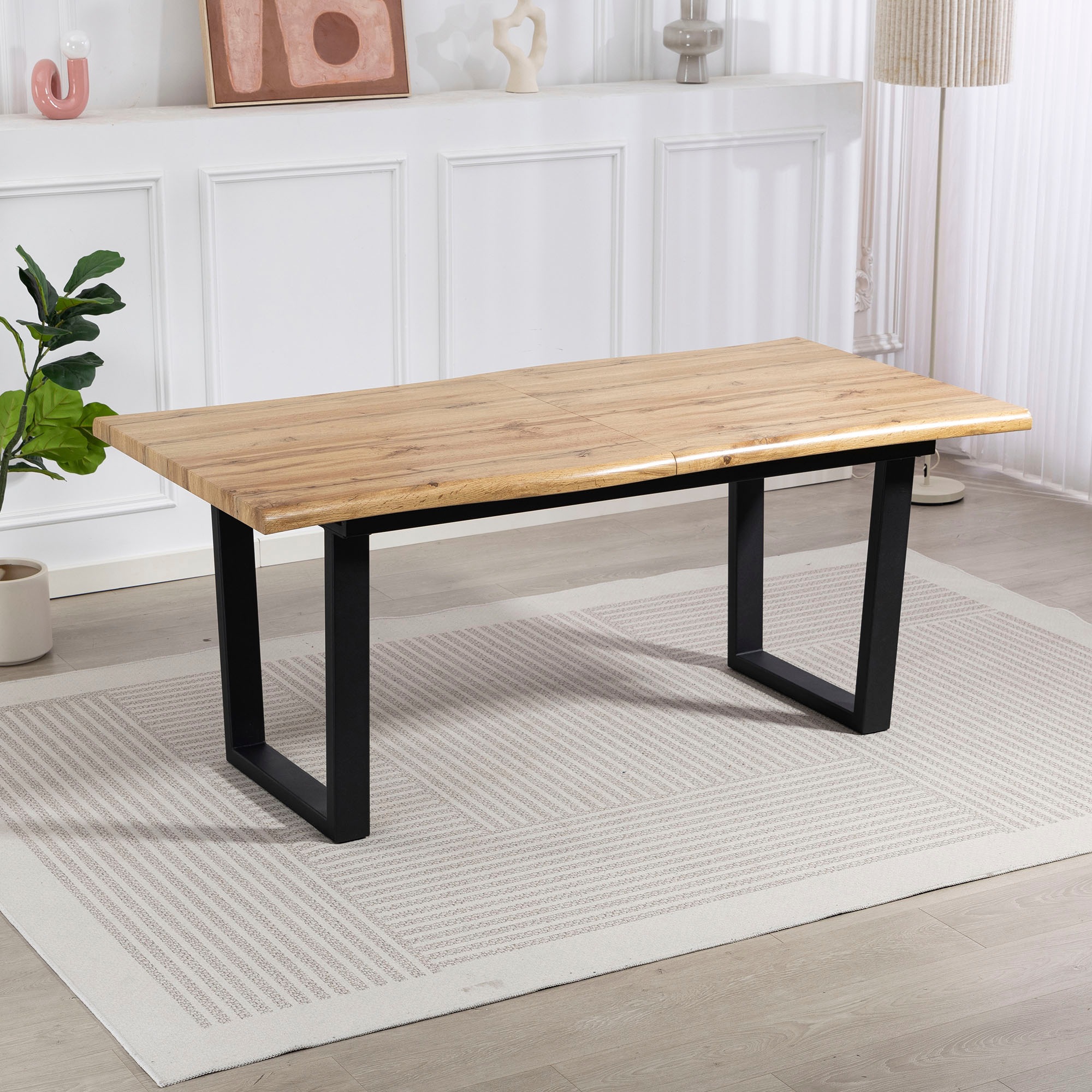 Duo Collection Esstisch "Ausziehtisch" 1 Stk. tlg. 1,80m - 2,20m, Baumkante günstig online kaufen